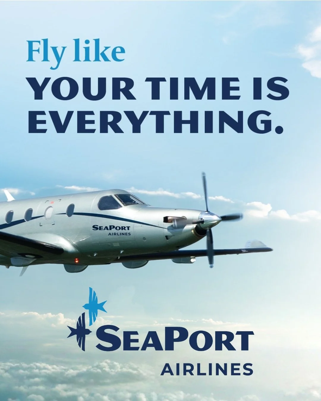 We are excited to have SeaPort Airlines as a sponsor the VIP Lounge for Fashion in Flight.

Meet our sponsor SeaPort Airlines &mdash; a regional commuter airline connecting Portland and Seattle. SeaPort flies directly between Boeing Field in Seattle 