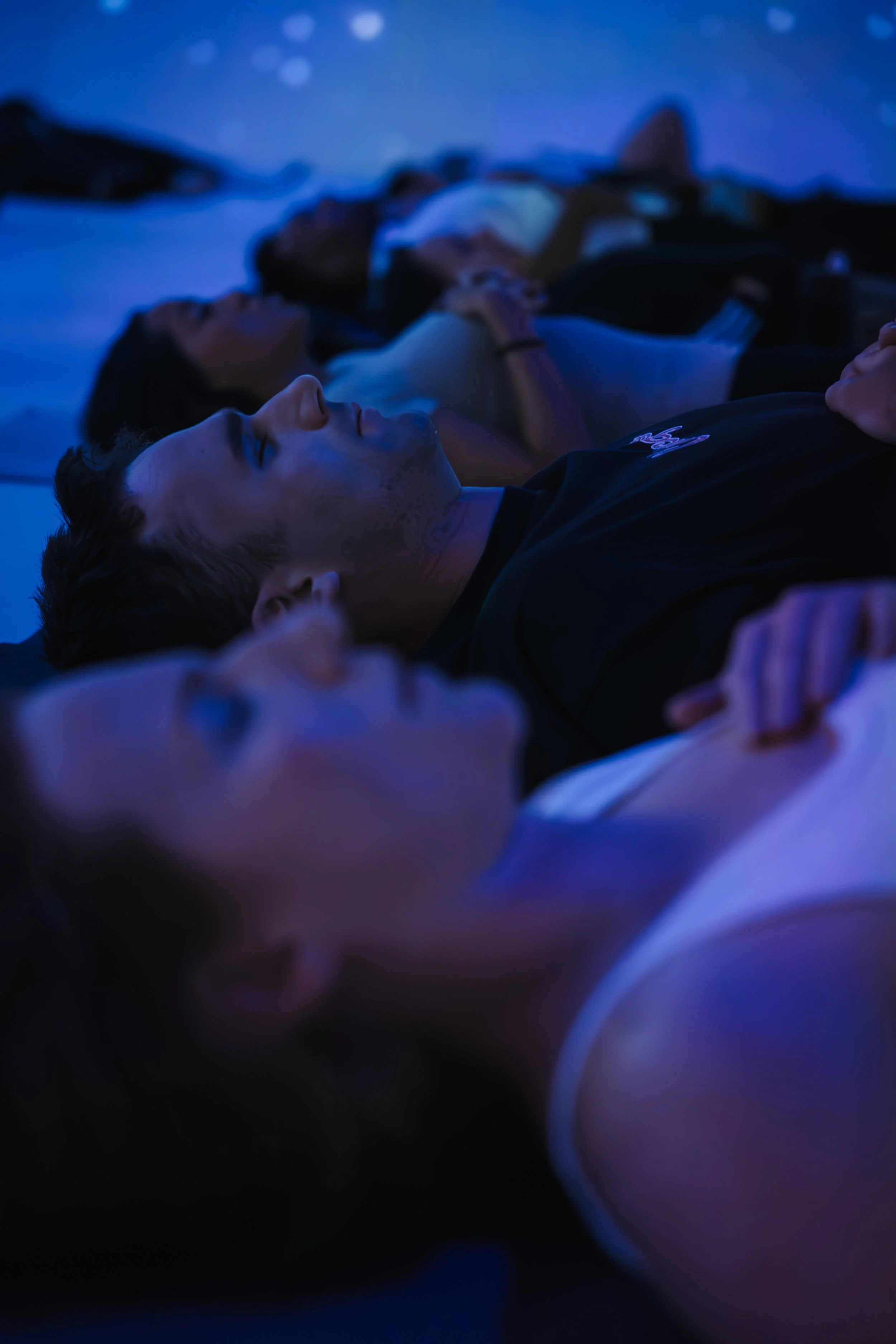Participants at a Breath Haus group breathwork experience at THE LUME