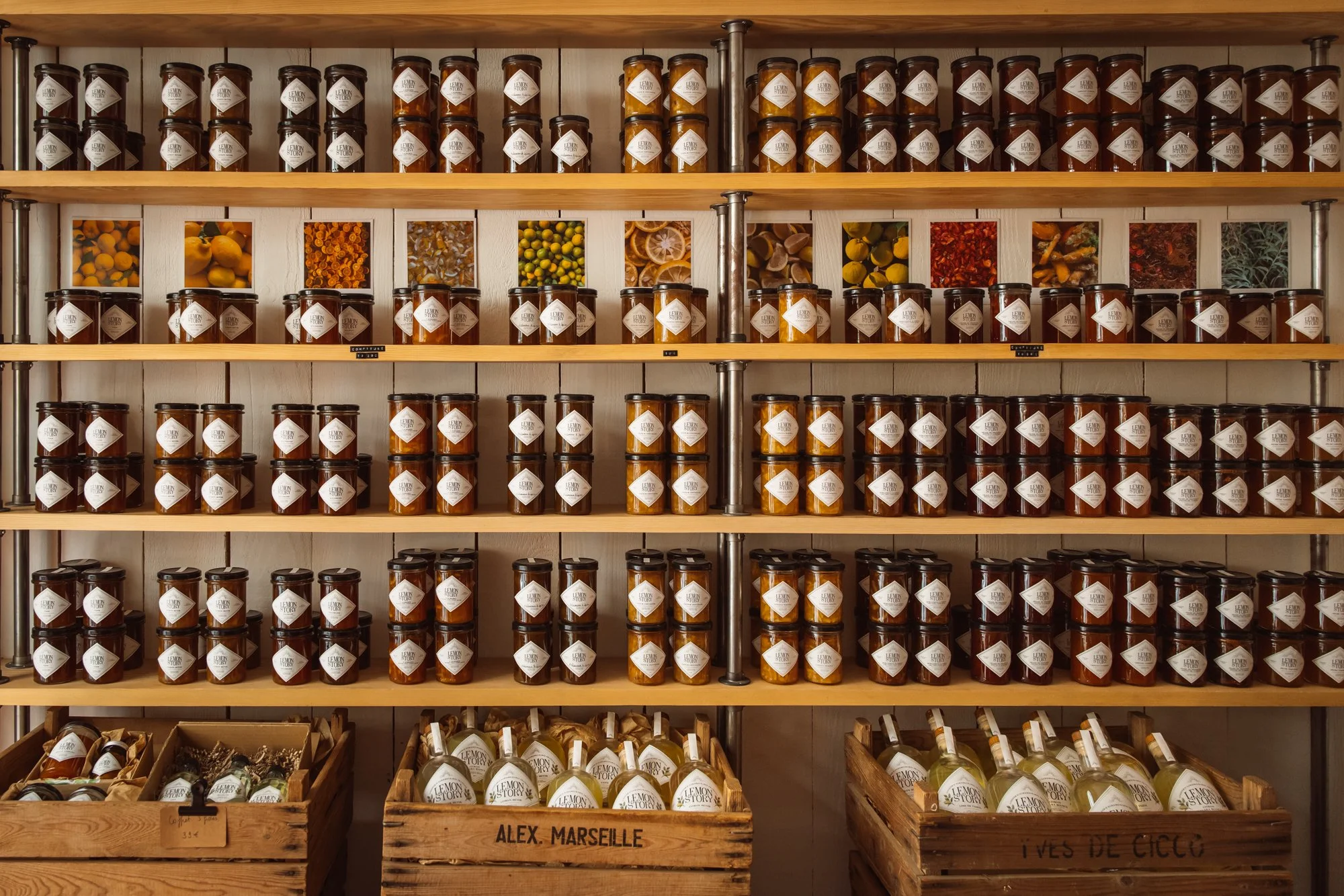 Boutique d'agrumes, confitures et limoncello Lemon Story.