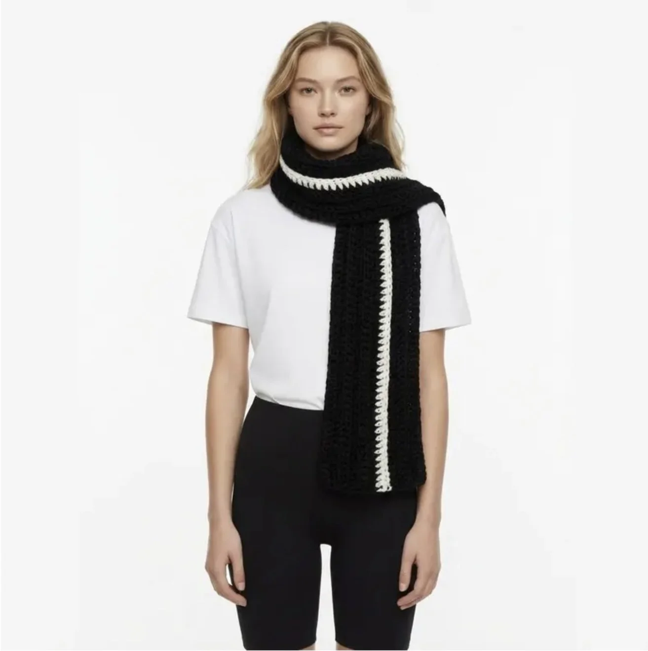 Shadowplay Monochrome Scarf