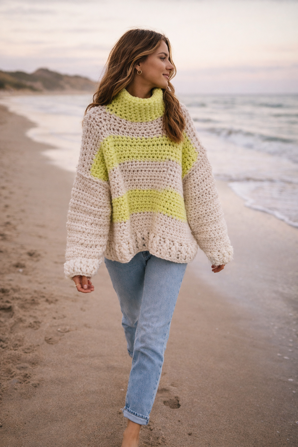 Neon Chunky Wool Sweater