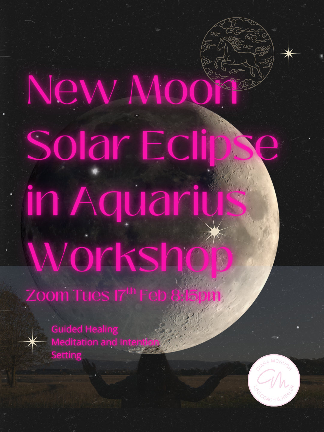 New Moon Solar Eclipse and Guided Healing Meditation Workshop 