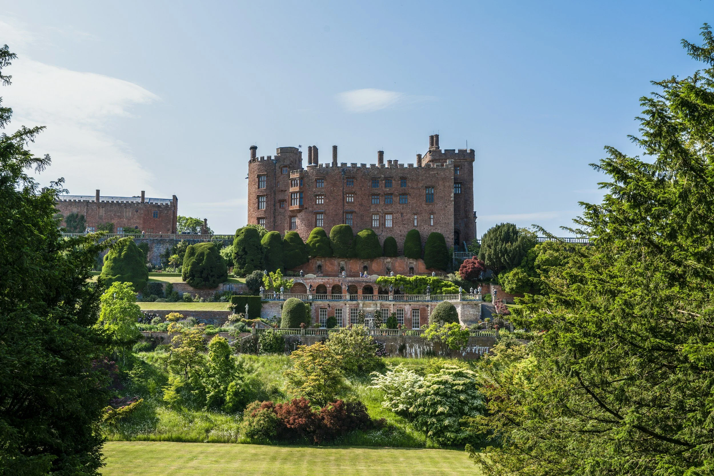 Powis Castle Mid Wales accomodation stay