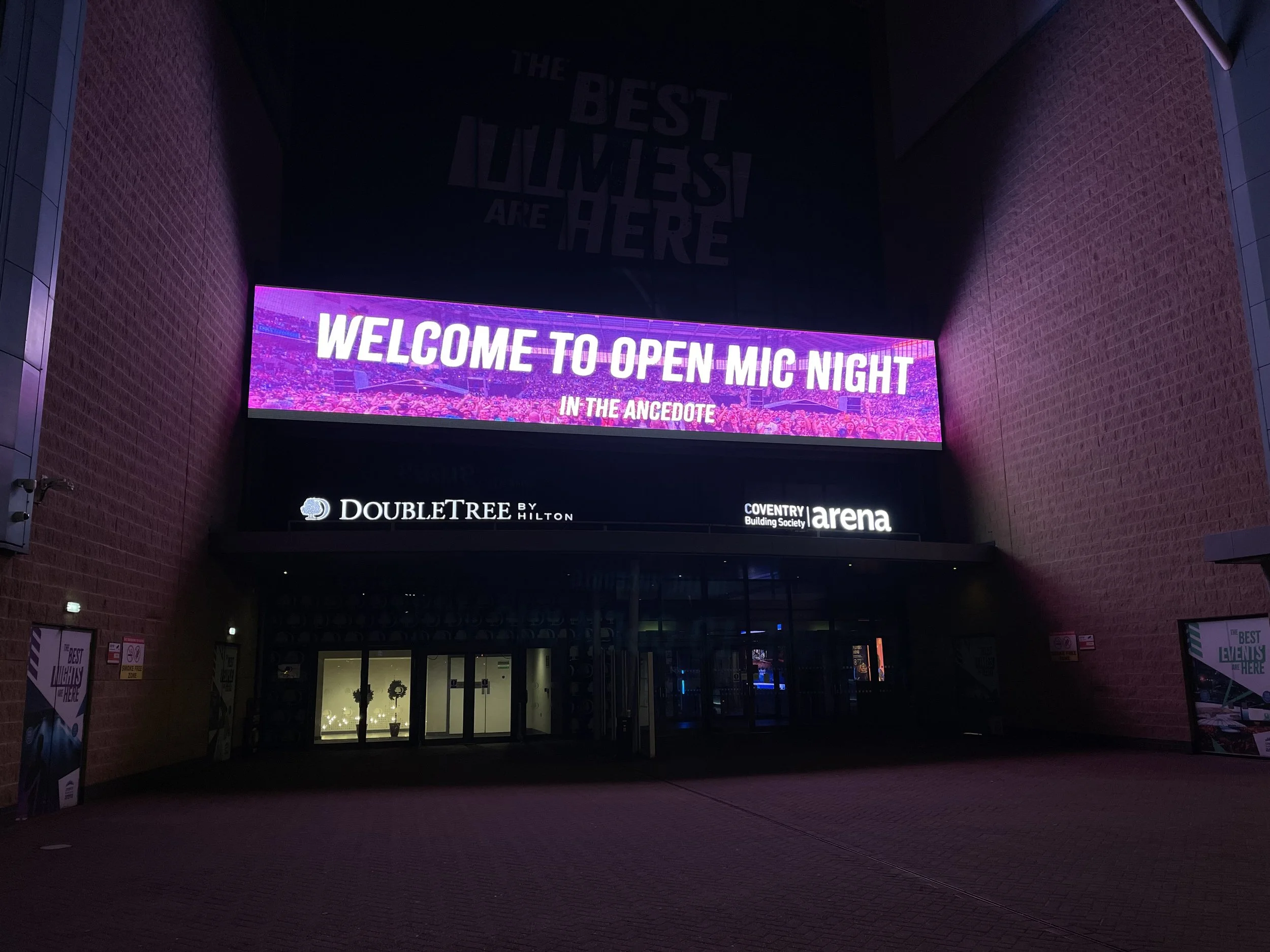 Coventry Building Society Arena Showcases Rising Stars with New Open Mic night