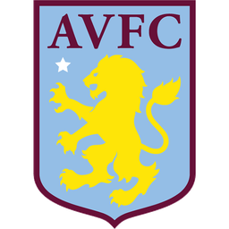 The Aston Villa Football Club logo featuring a yellow lion on a light blue background with burgundy and white accents.