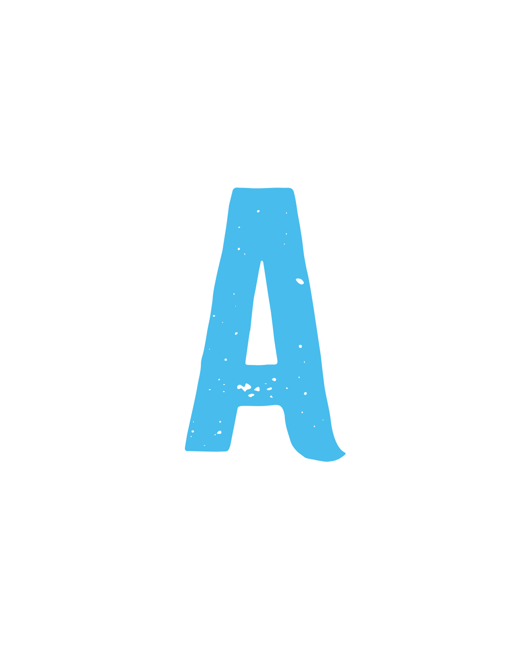 Blue letter 'A' in a circle with a black background representing a away game.