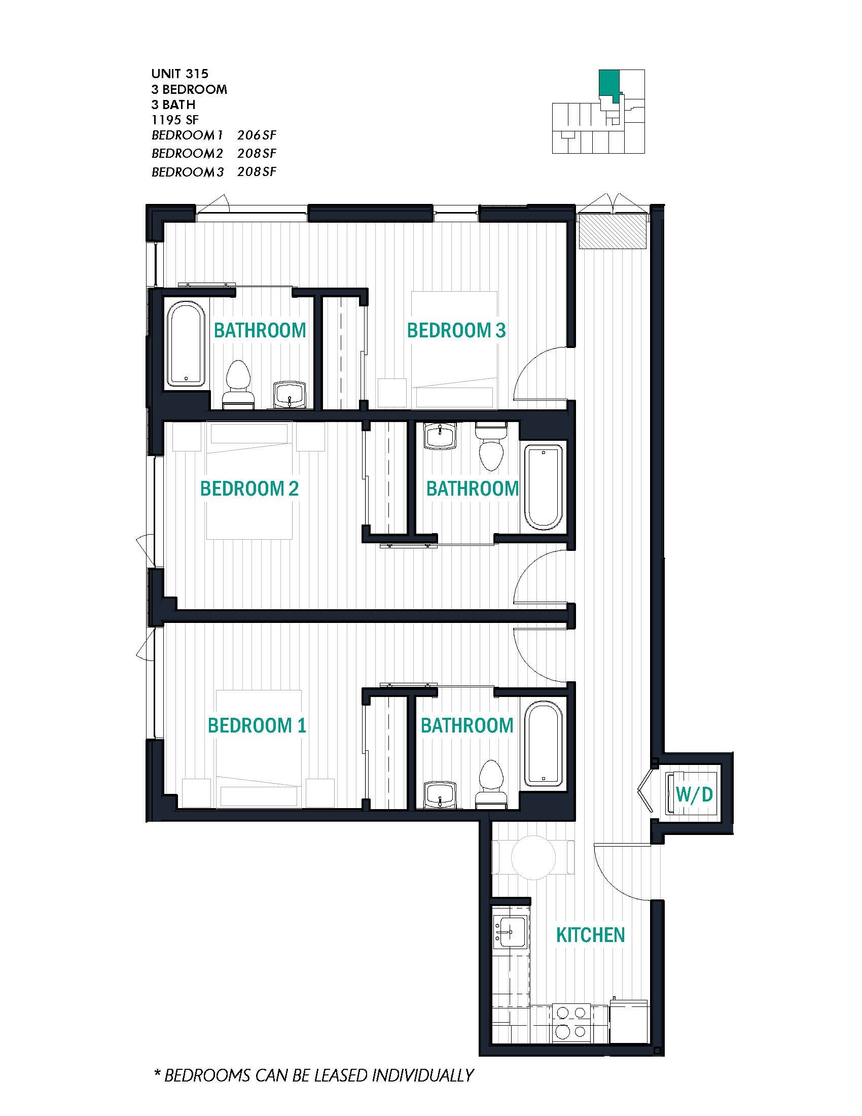 3rd Floor 62 Unit 315 3 Bedroom 3 Bath 1195 SF.jpg