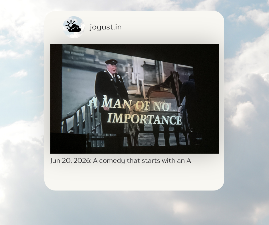 A-Comedy: A MAN OF NO IMPORTANCE (1994)