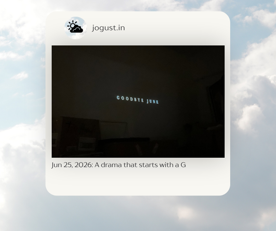 G-Drama: GOODBYE JUNE (2025) 