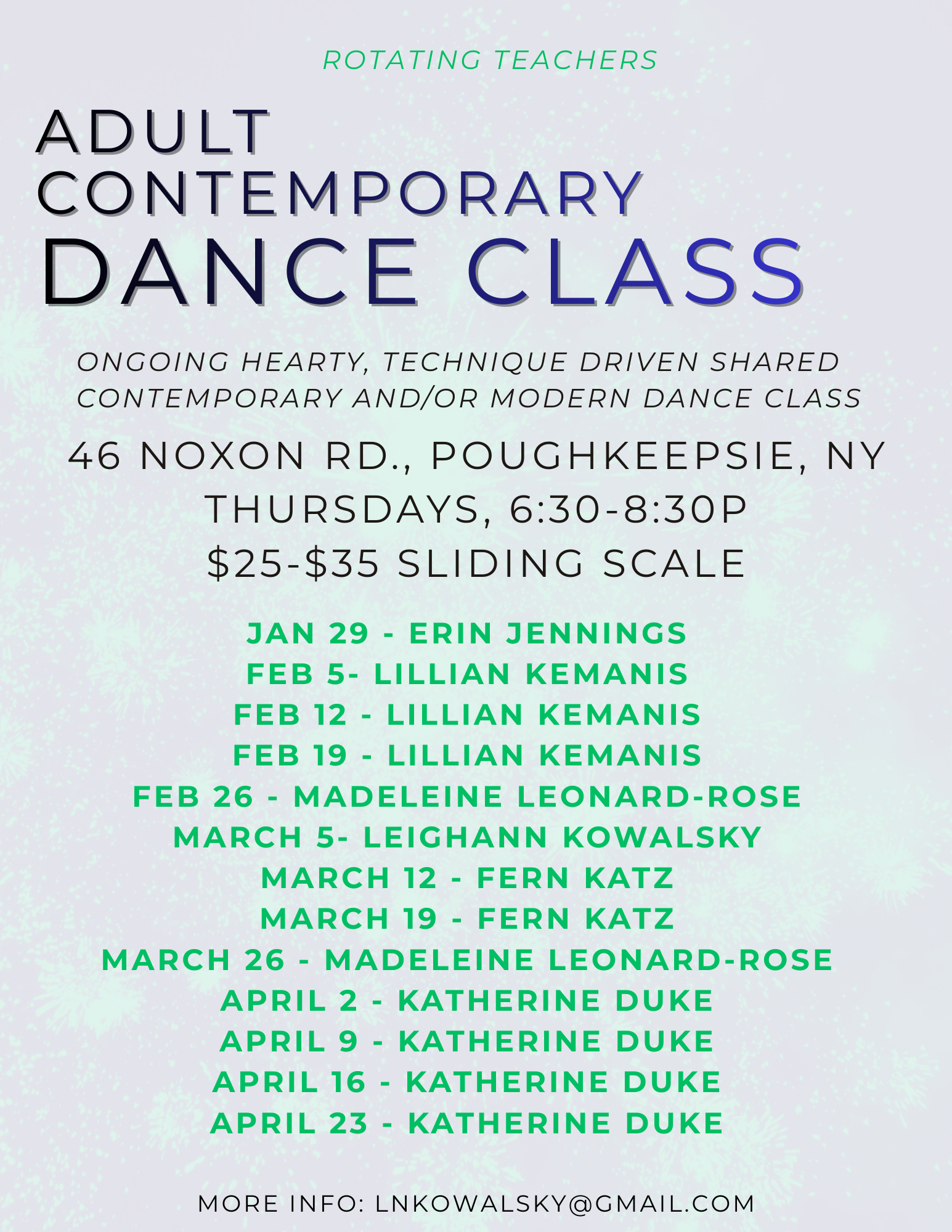 Ongoing Adult Contemporary Class 