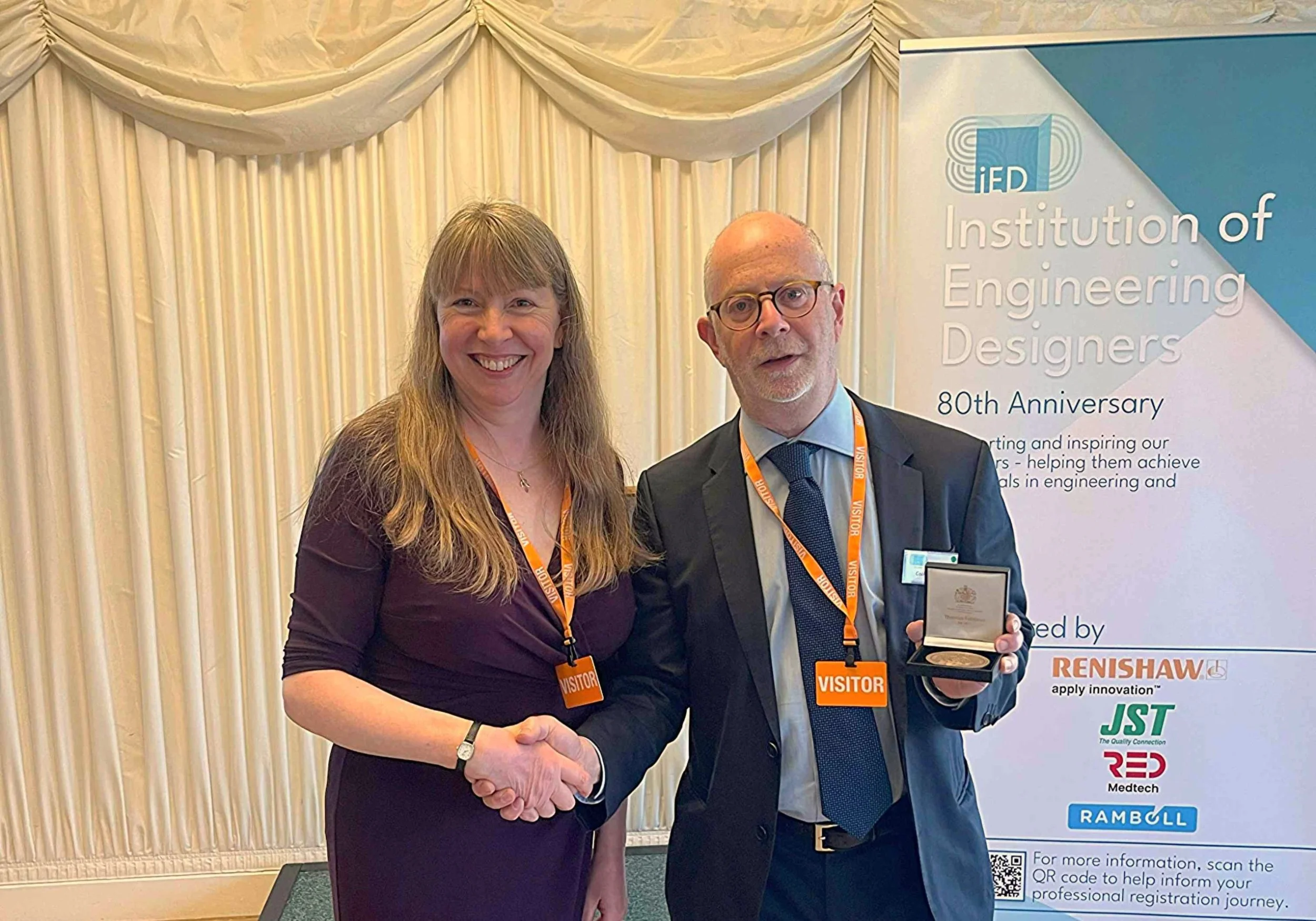 Colin Mulberg awarded medal by Institution of Engineering Designers