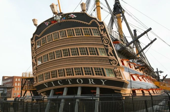 Stren of HMS Victory in Portsmouth Historic Dockyard