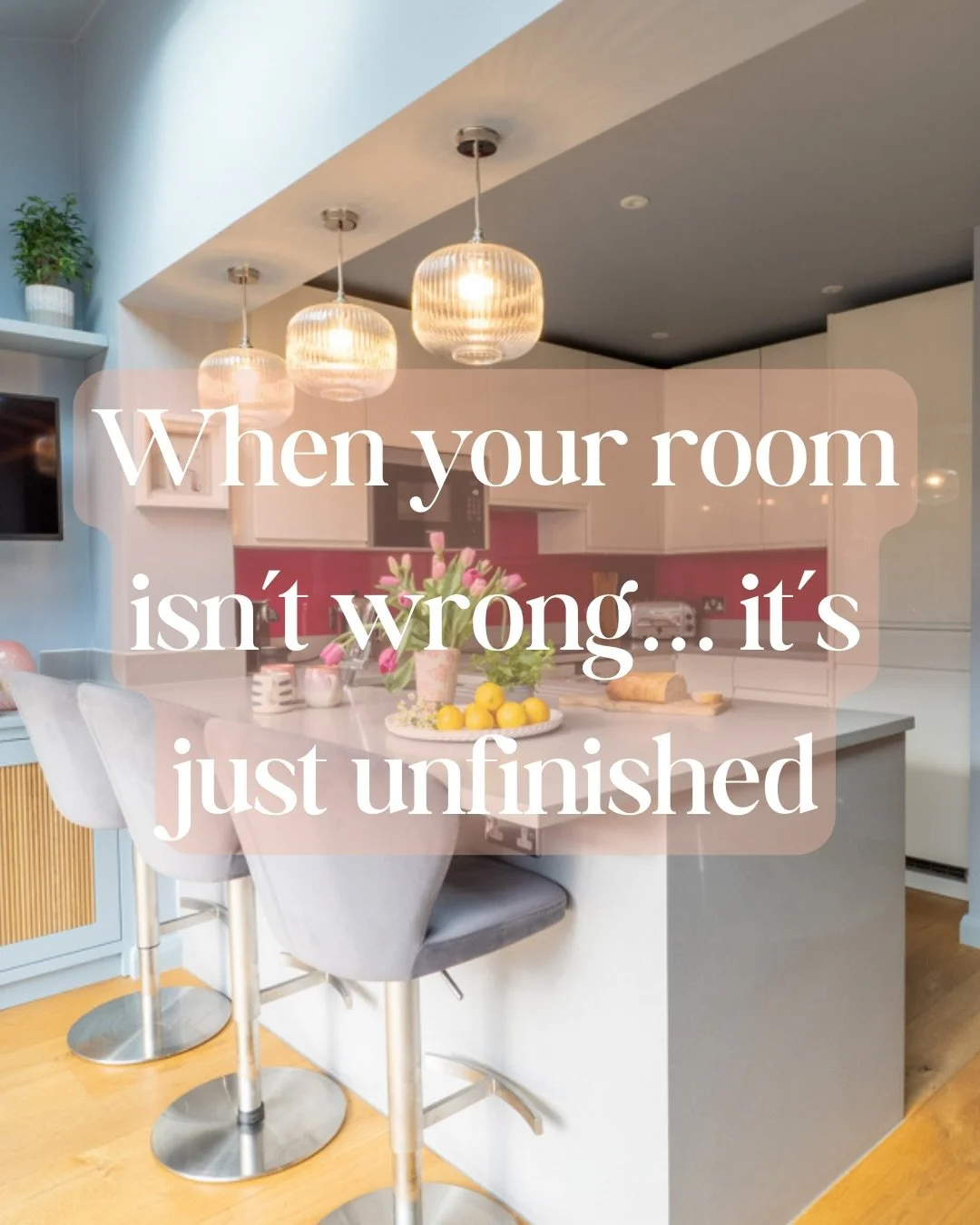 This comes up ALL THE TIME.

Don&rsquo;t assume you&rsquo;re bad at interiors because a room still doesn&rsquo;t feel right because, actually, you&rsquo;ve done the hard, practical thinking already.

What&rsquo;s missing is that final layer: colour, 