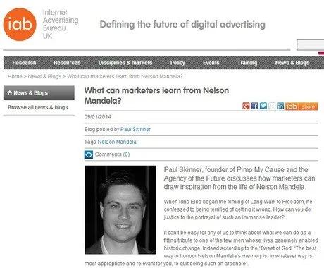 What can marketers learn from Nelson Mandela?