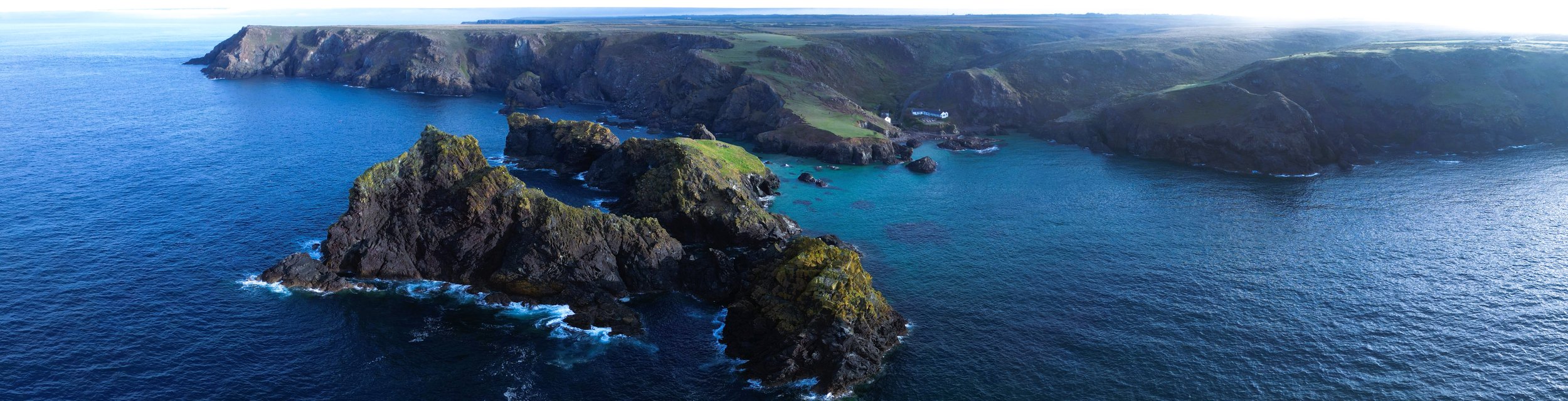 Kynance Cove Panorama | Aerial Cornwall Photography Print
