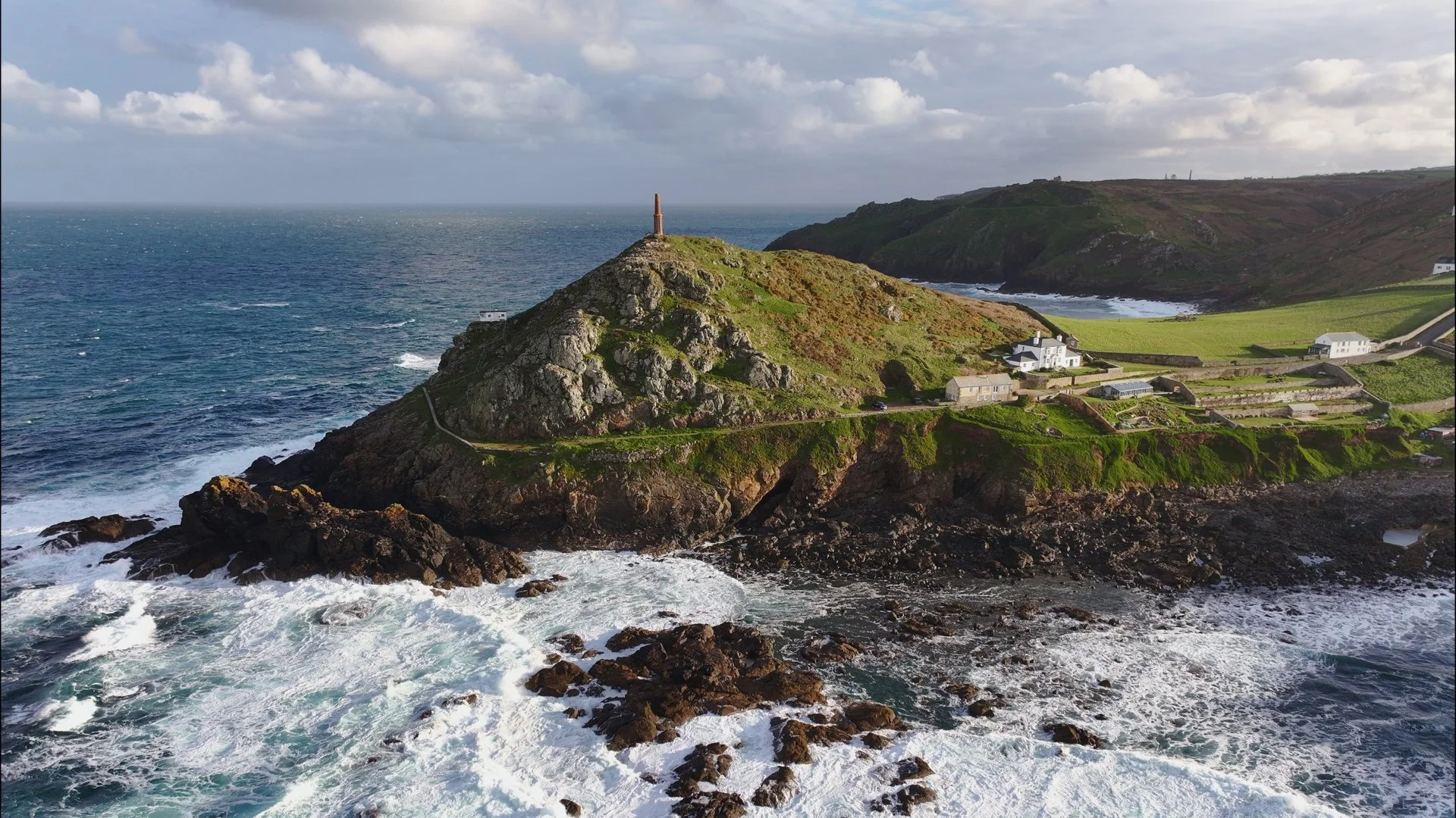 Cape Cornwall Headland | Cornwall Canvas Print