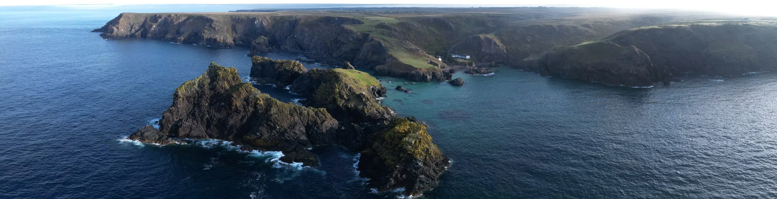 Kynance Cove Panorama | Aerial Cornwall Photography Print