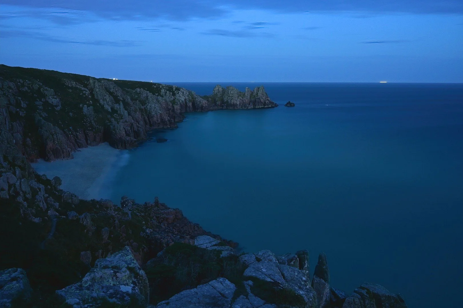 Logan Rock Blue Hour | Long Exposure Cornwall Print