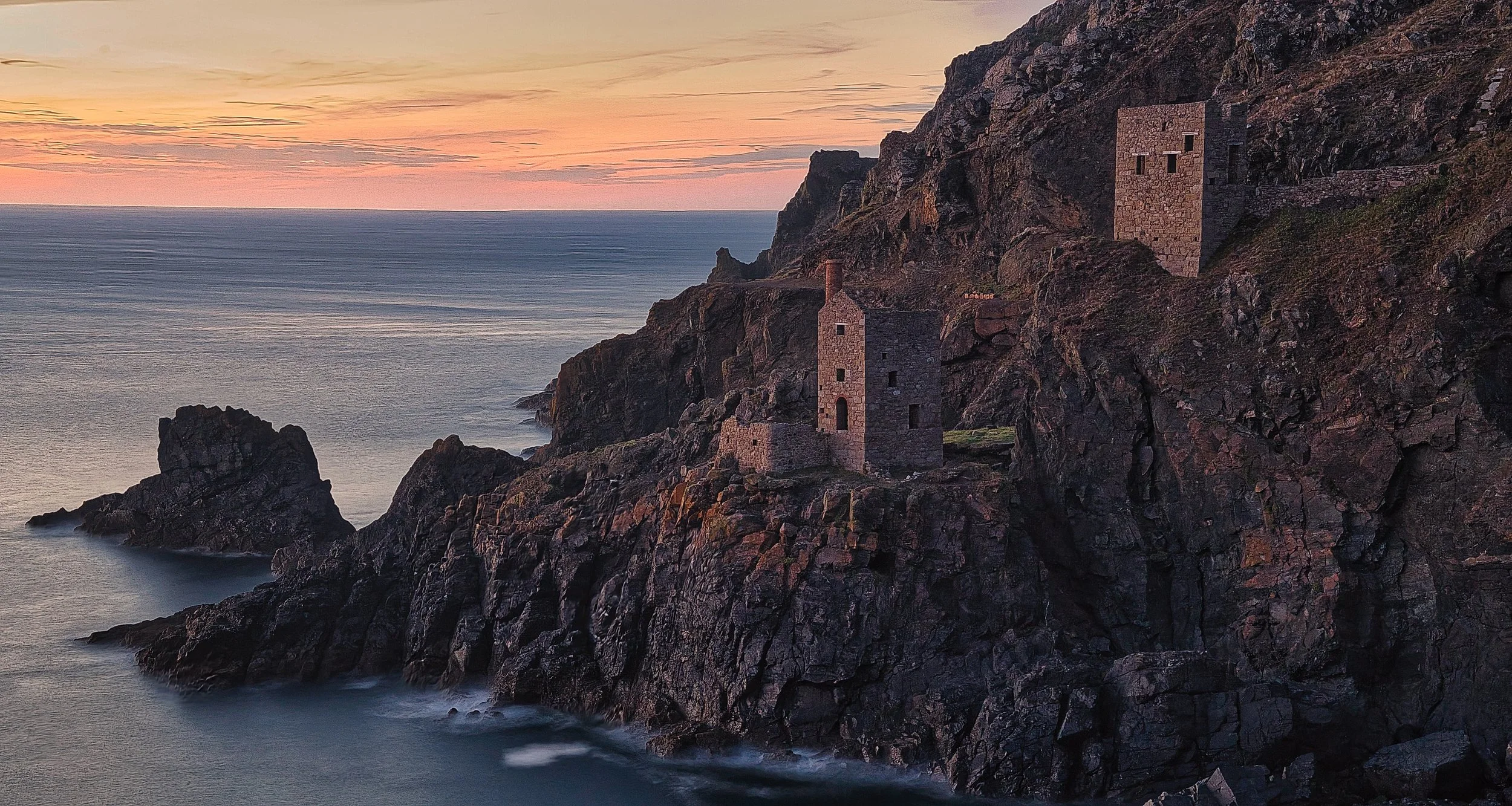 Botallack Tin Mines at Sunset