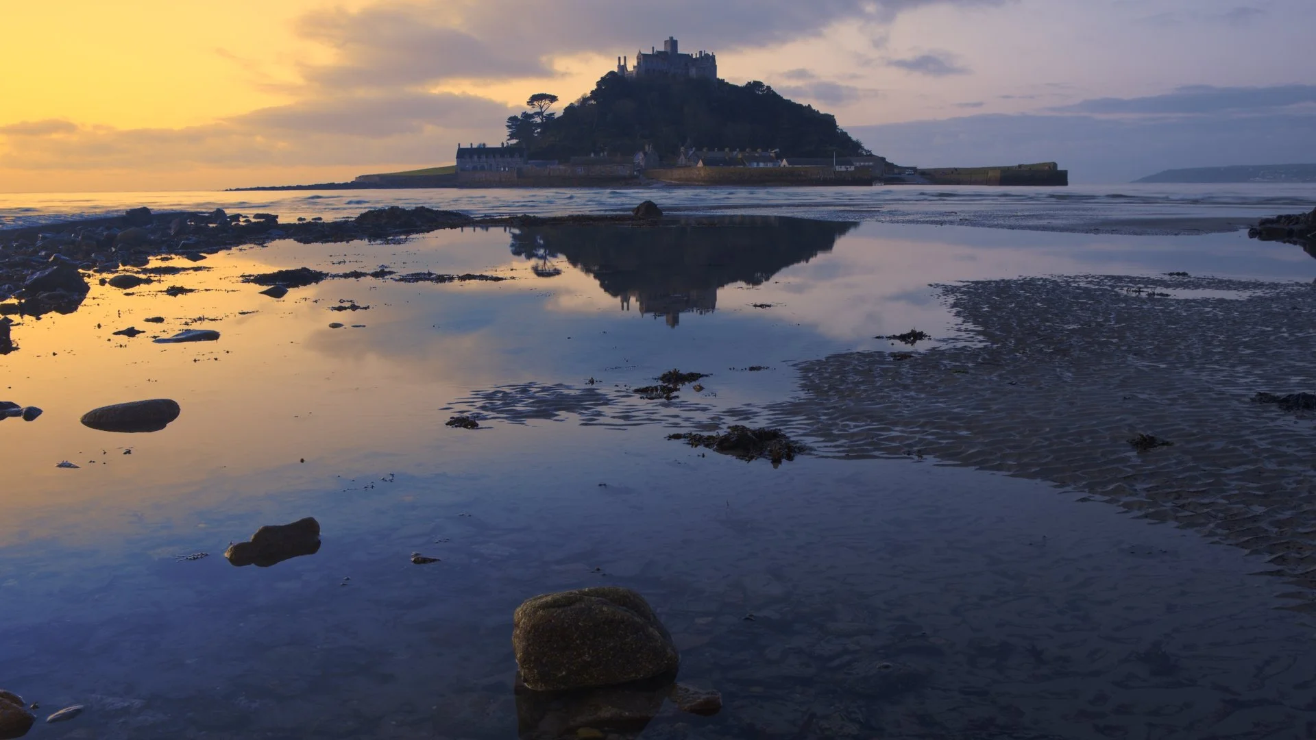St Michael’s Mount Sunrise Reflections | Cornwall Canvas Print