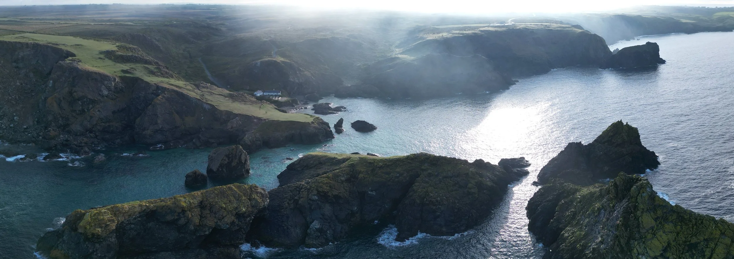 Kynance Cove Aerial Panorama Print
