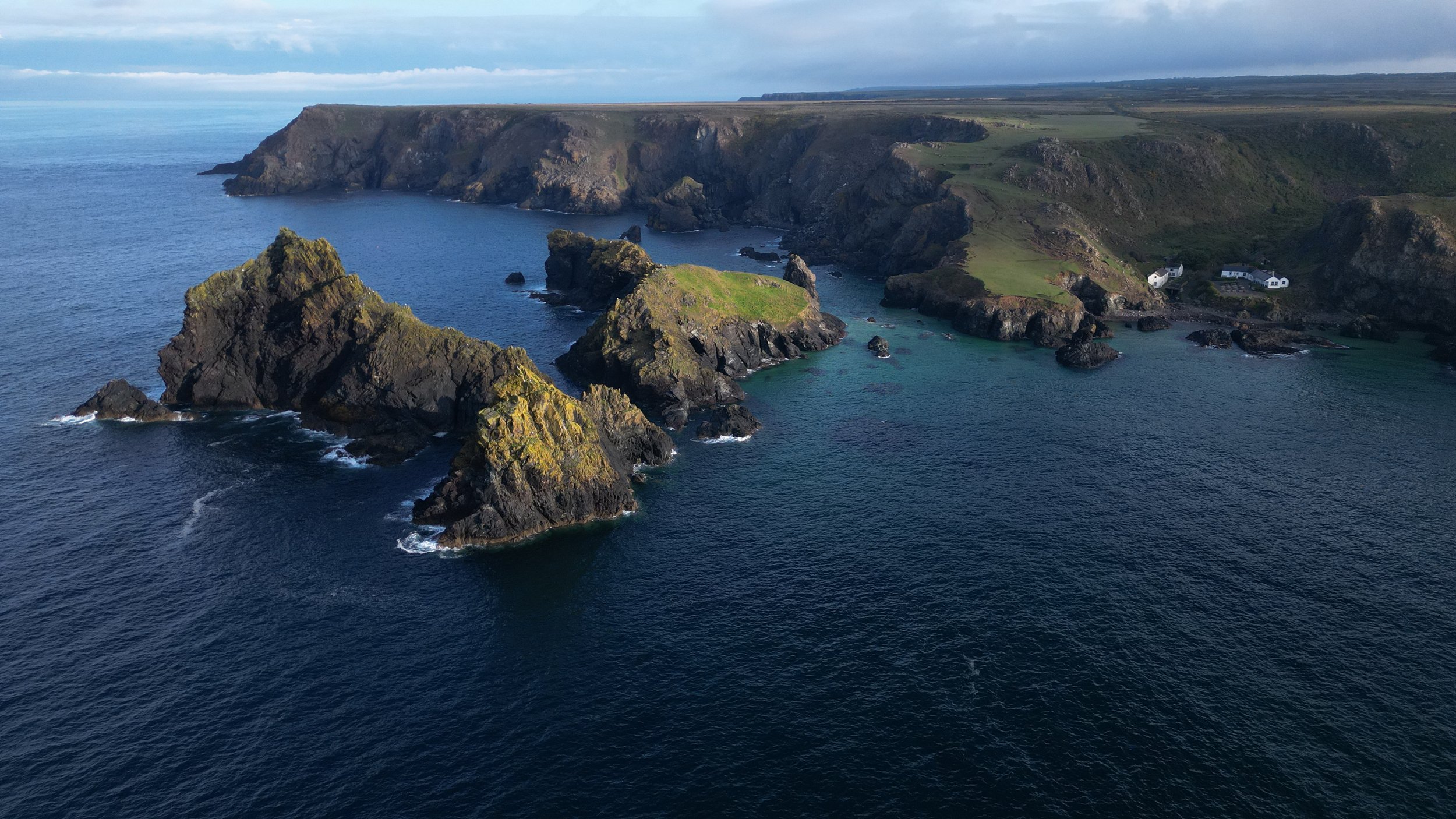 Kynance Cove from the Air | Aerial Cornwall Photography Print