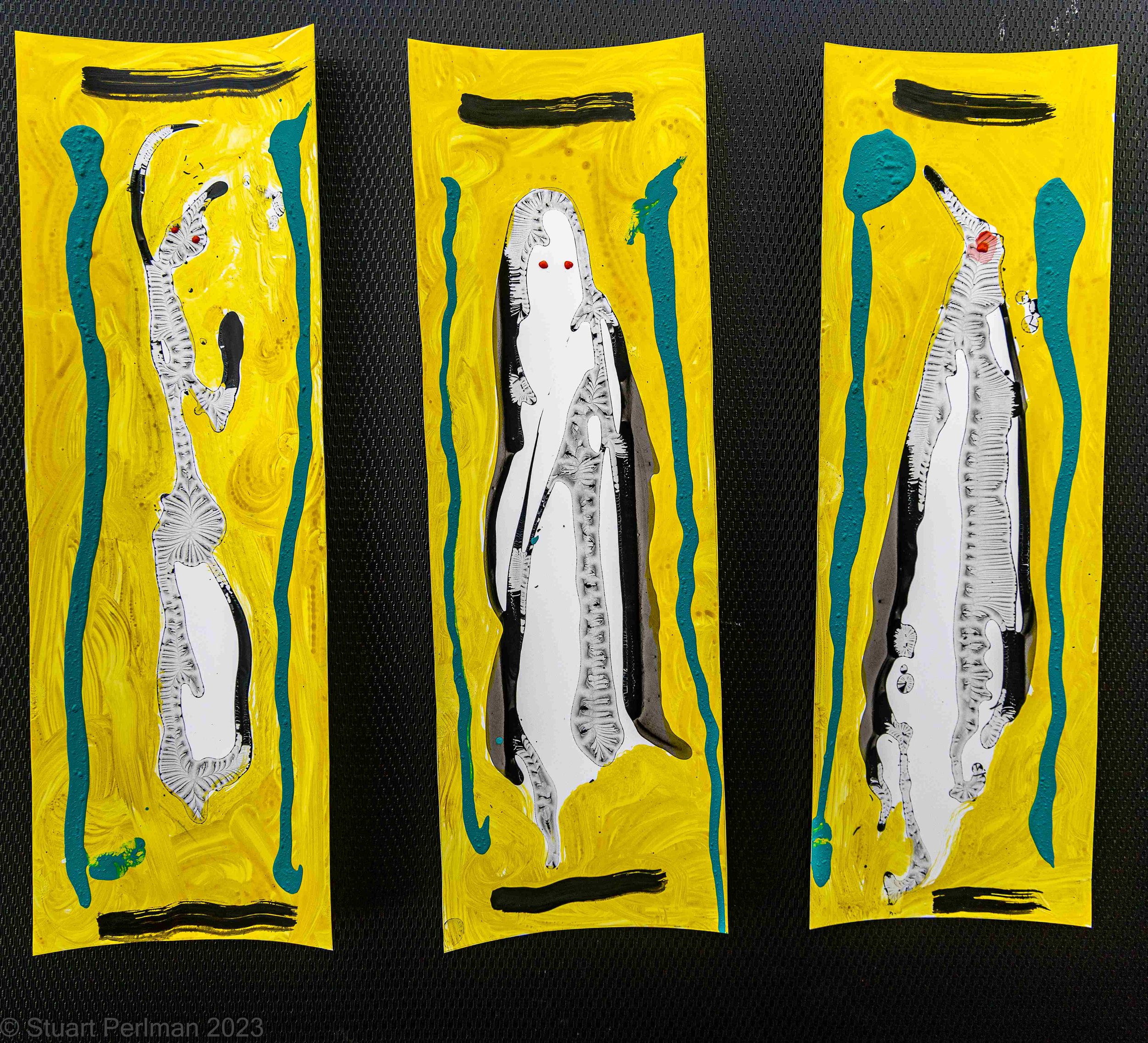 Japanese Influenced triptych