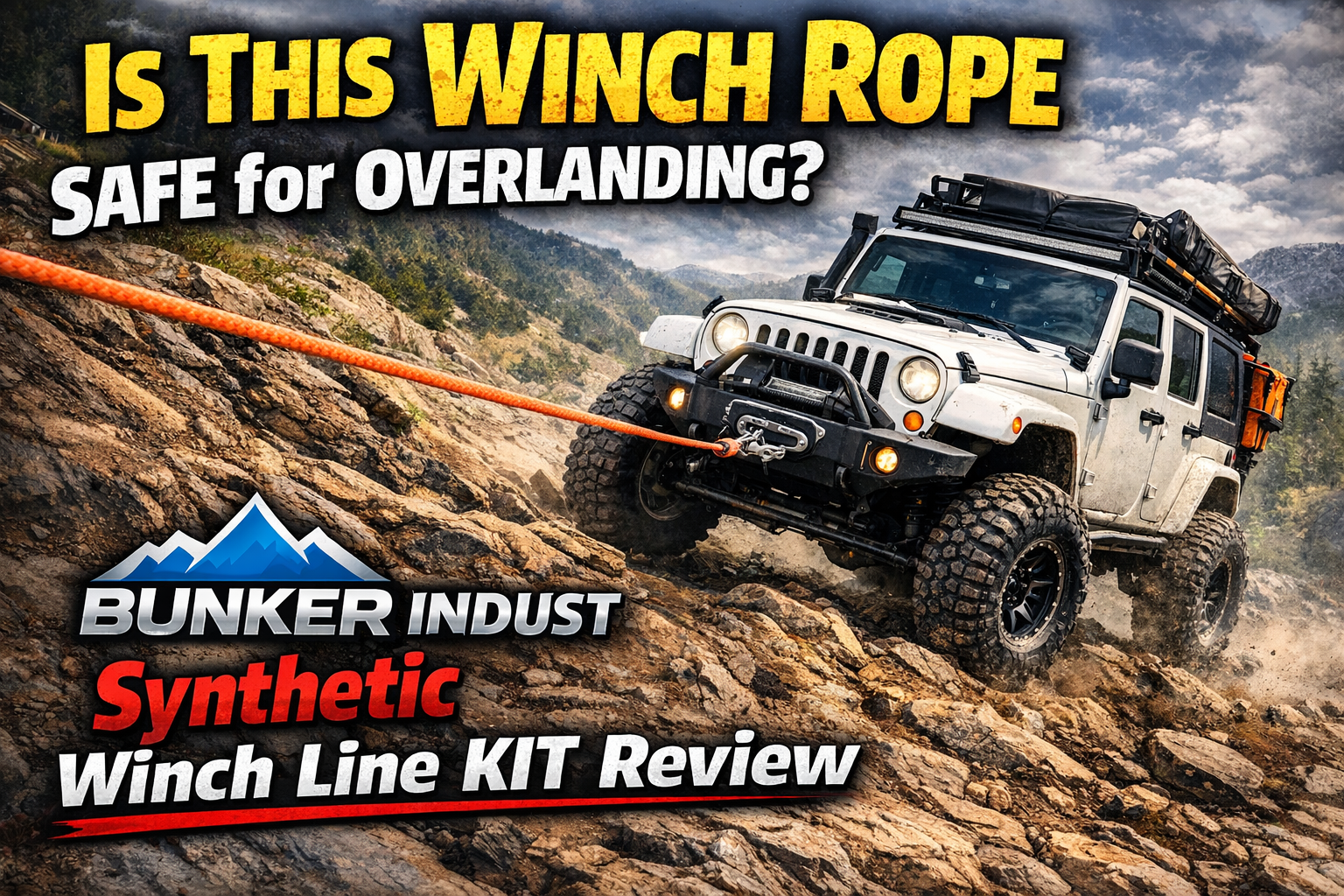 Bunker Ind Synthetic Winch Line Kit Review: Why Inspecting Your Winch Matters.                And Why Outdoor Time With Your Son Matters Even More