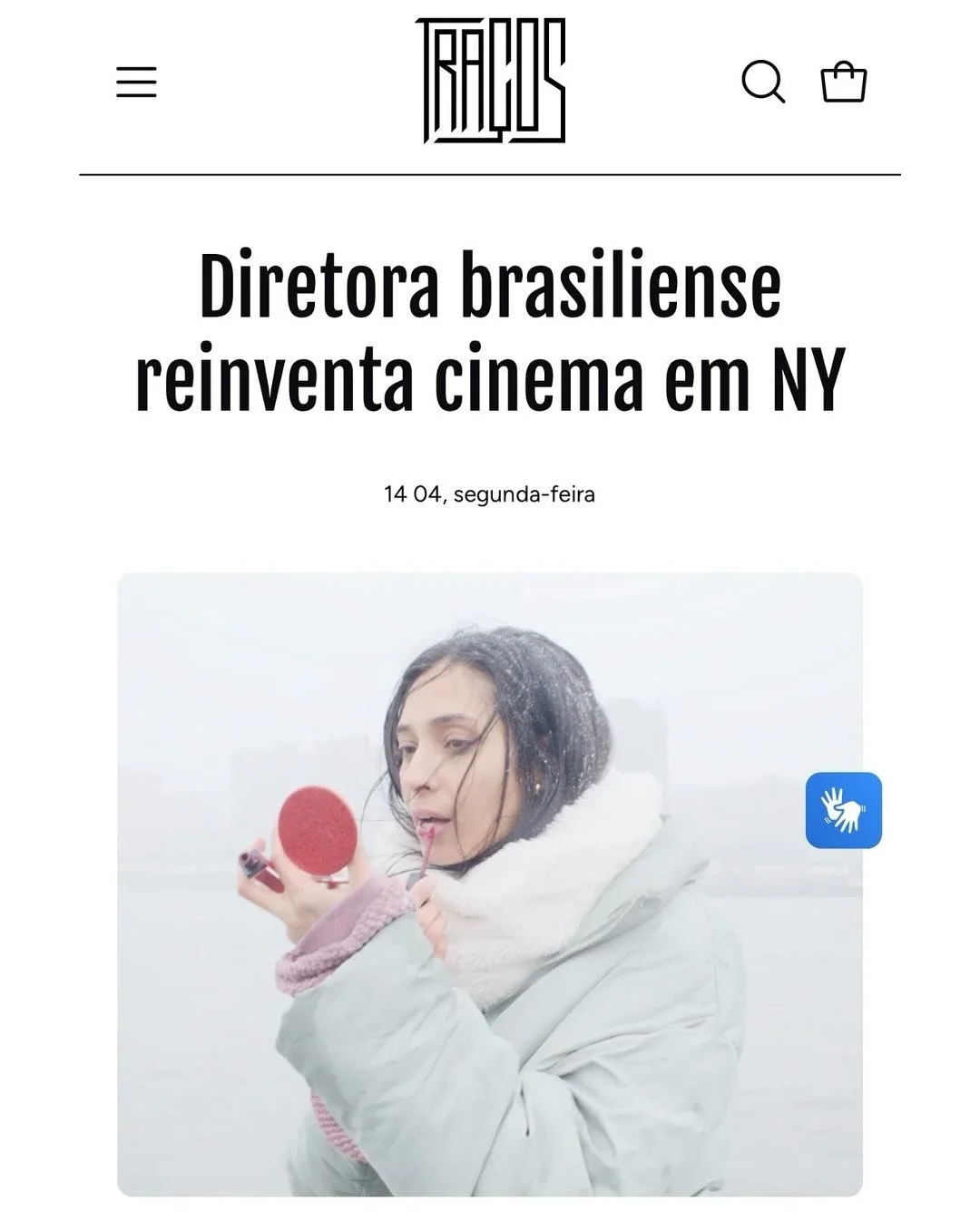 ✨ Saiu a mat&eacute;ria sobre meu trabalho no site da @revistatracos 
Obrigada &agrave; jornalista Mariana Vieira pela escuta sens&iacute;vel e por costurar com tanta beleza as camadas do projeto e da minha trajet&oacute;ria como artista imigrante.

