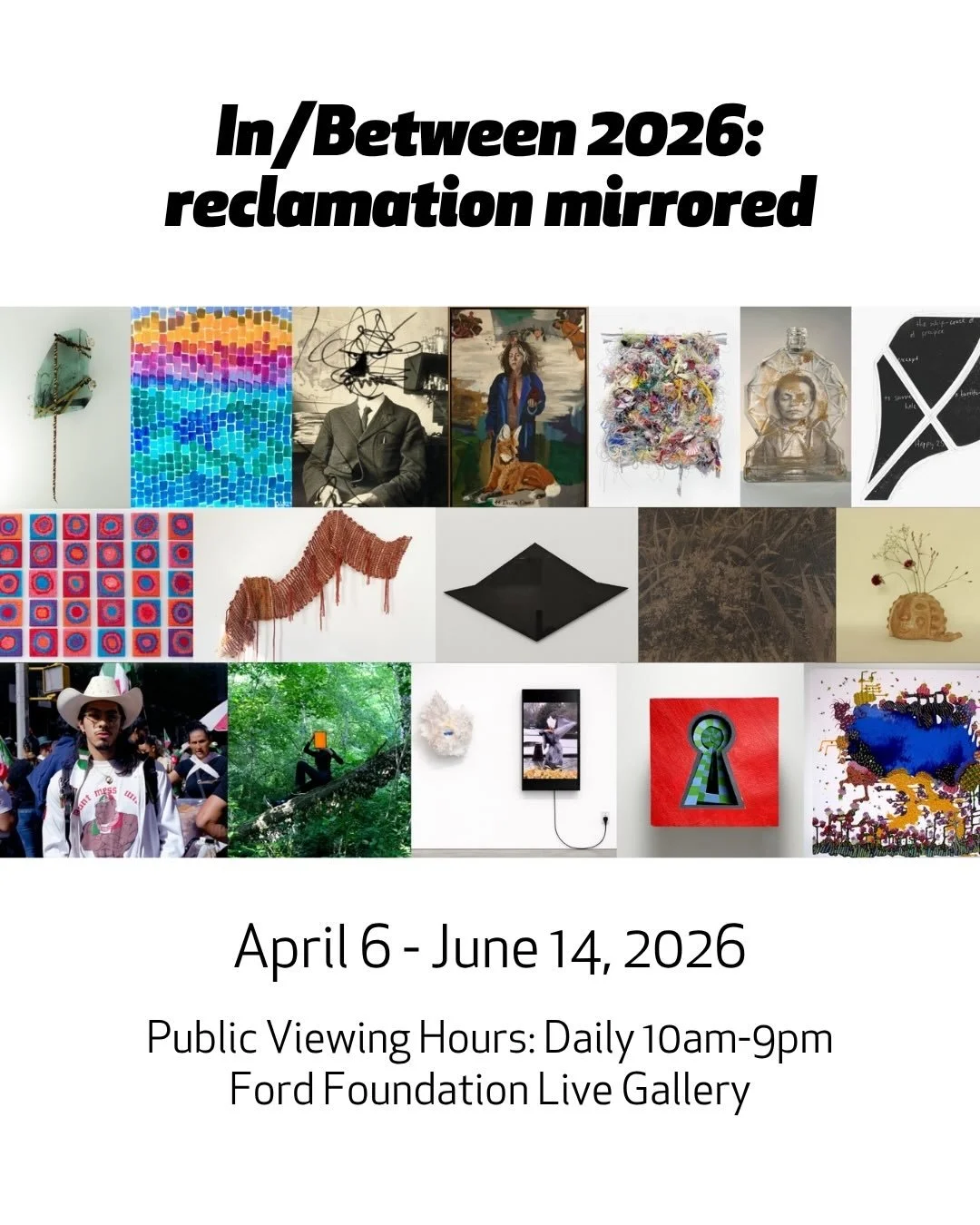 Drama Queen is now on view as part of In/Between 2026: reclamation mirrored, and it will be up for almost three months.

This exhibition comes out of my time in the Immigrant Artist Mentoring Program at NYFA @nyfacurrent , with curatorial direction b
