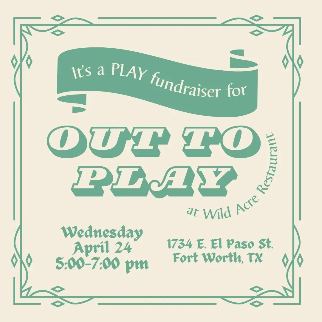 Come to our FIRST PLAY FUNDRAISER on April 24!

When we were planning our fundraiser, we immediately reached out to Wild Acre because they are all about PLAY! 

A full playground, bounce bubble, and pedal cart track, delicious burgers, Mac n cheese, 