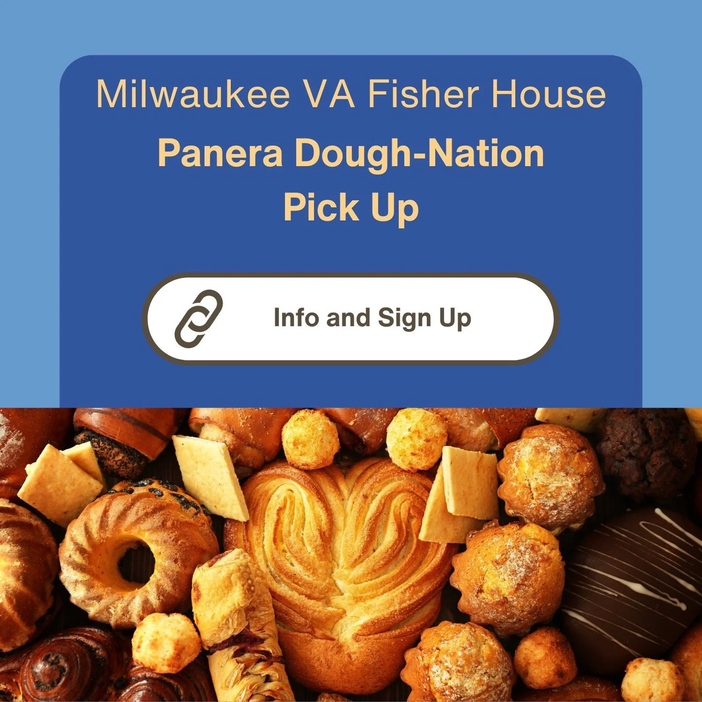 🚗🥖 Help Fuel Fisher House Families with Panera Pickups! 🥖🚗

We&rsquo;re looking for volunteers to help pick up donated Panera Bread and deliver it to Fisher House Wisconsin. This small act makes a big impact by providing comforting snacks and swe