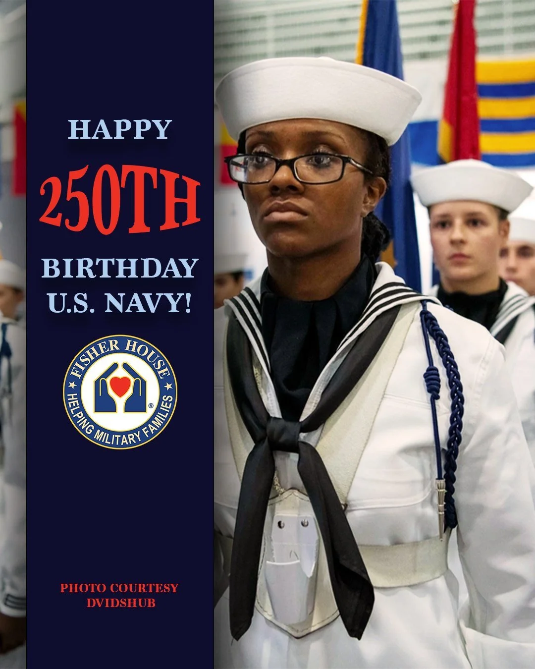 250 years ago, the United States Navy was born. 

Since then, Sailors have defended our nation, safeguarded our seas, and carried out missions across the globe with honor, courage, and commitment. Today, we honor all who have served, and all who cont