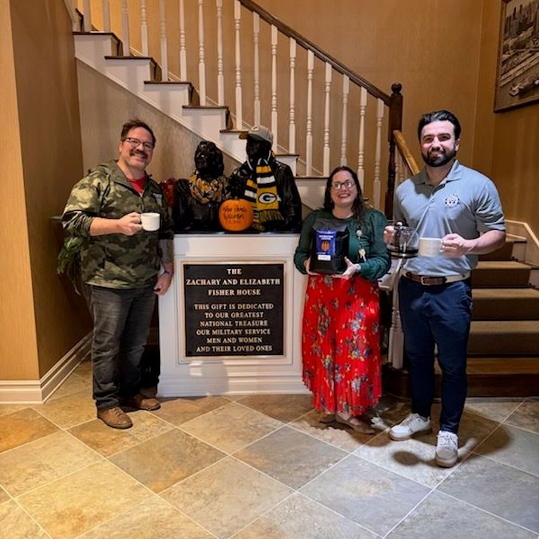 Brewing Connection and Care at Fisher House Wisconsin

We recently welcomed Sam Floyd, U.S. Marine Corps veteran and owner of Operation Coffee Roasters, to the Fisher House. Sam&rsquo;s mission is simple but powerful &mdash; to spark meaningful conve
