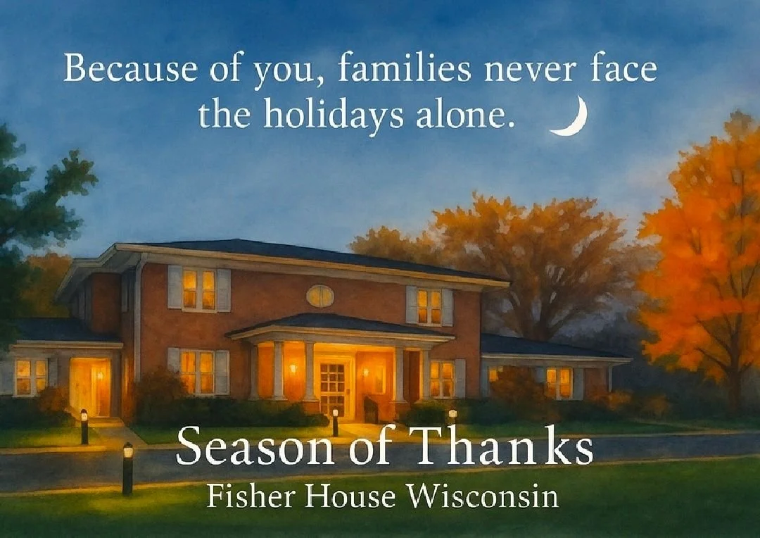 Season of Thanks at Fisher House Wisconsin

As the year begins to wind down, we&rsquo;re reflecting on the incredible generosity, compassion, and community spirit that surrounds Fisher House Wisconsin. This season of thanks, we&rsquo;re especially gr