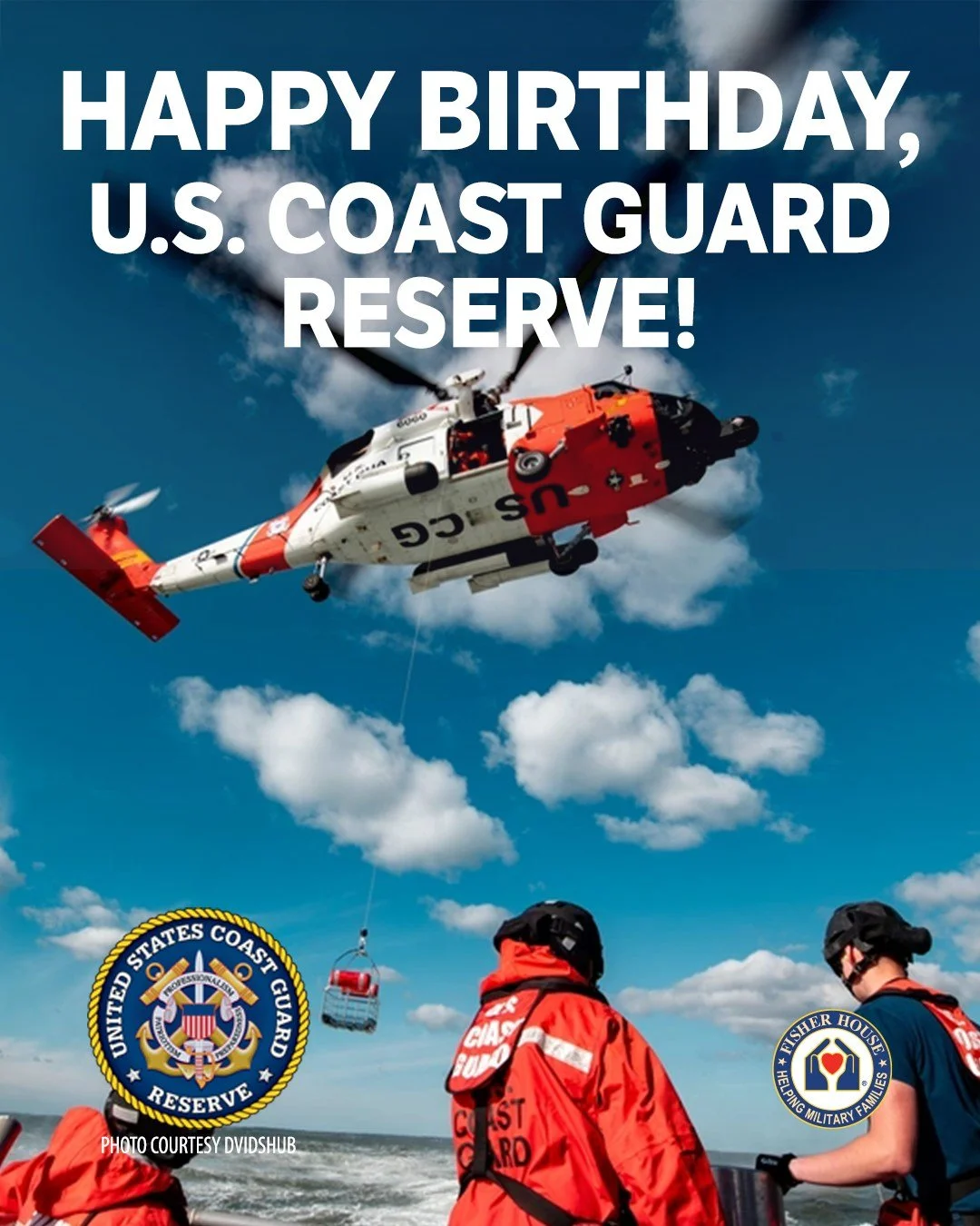 Today, we celebrate the Coast Guard Reserve Birthday! 

For 85 years, Reservists have stood Semper Paratus, Always Ready, protecting our nation and safeguarding maritime safety. 

#CoastGuardReserve #SemperParatus #FisherHouseWisconsin #FisherHouse