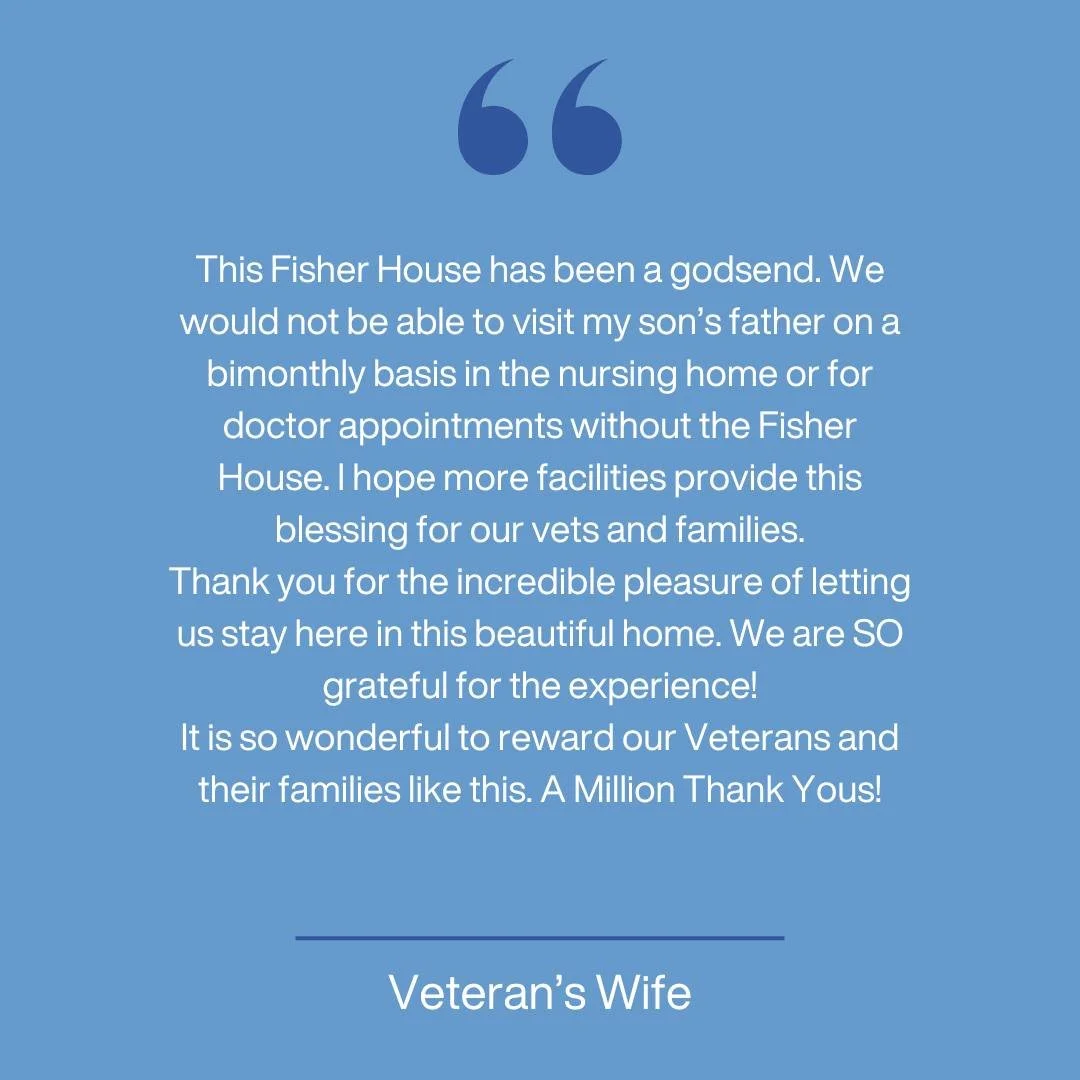 Inside each private family suite at Fisher House, a leather-bound journal awaits. We encourage families to share their stories and experiences during their stay. We are honored to share some of their heartfelt words with you. #FisherHouse #FamilyStor