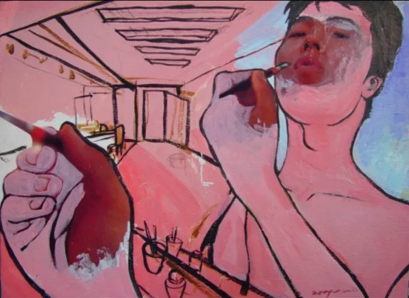 Self Portrait, Acrylic on canvas / 2005
