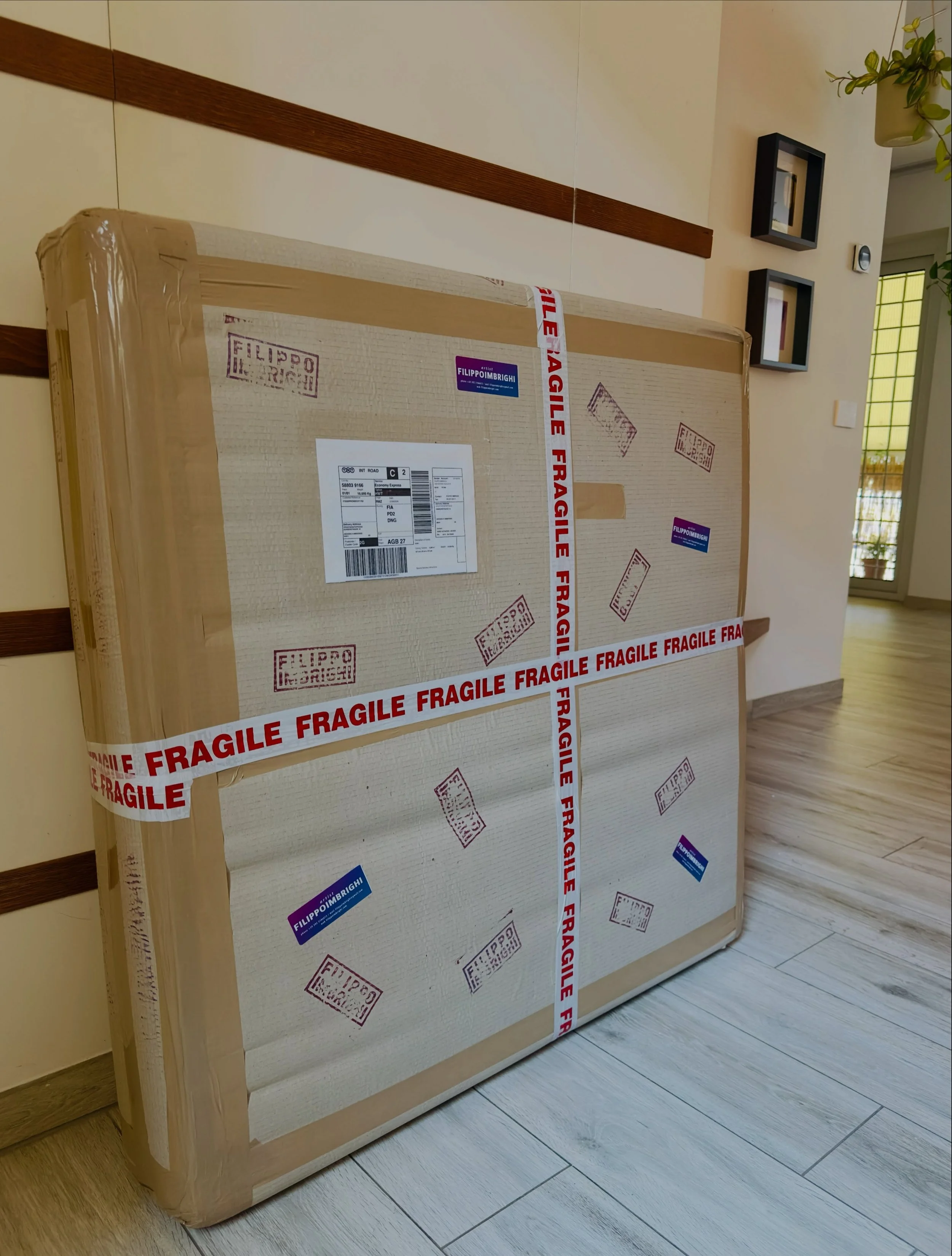 Journeying to its new home, may it carry peace and love!