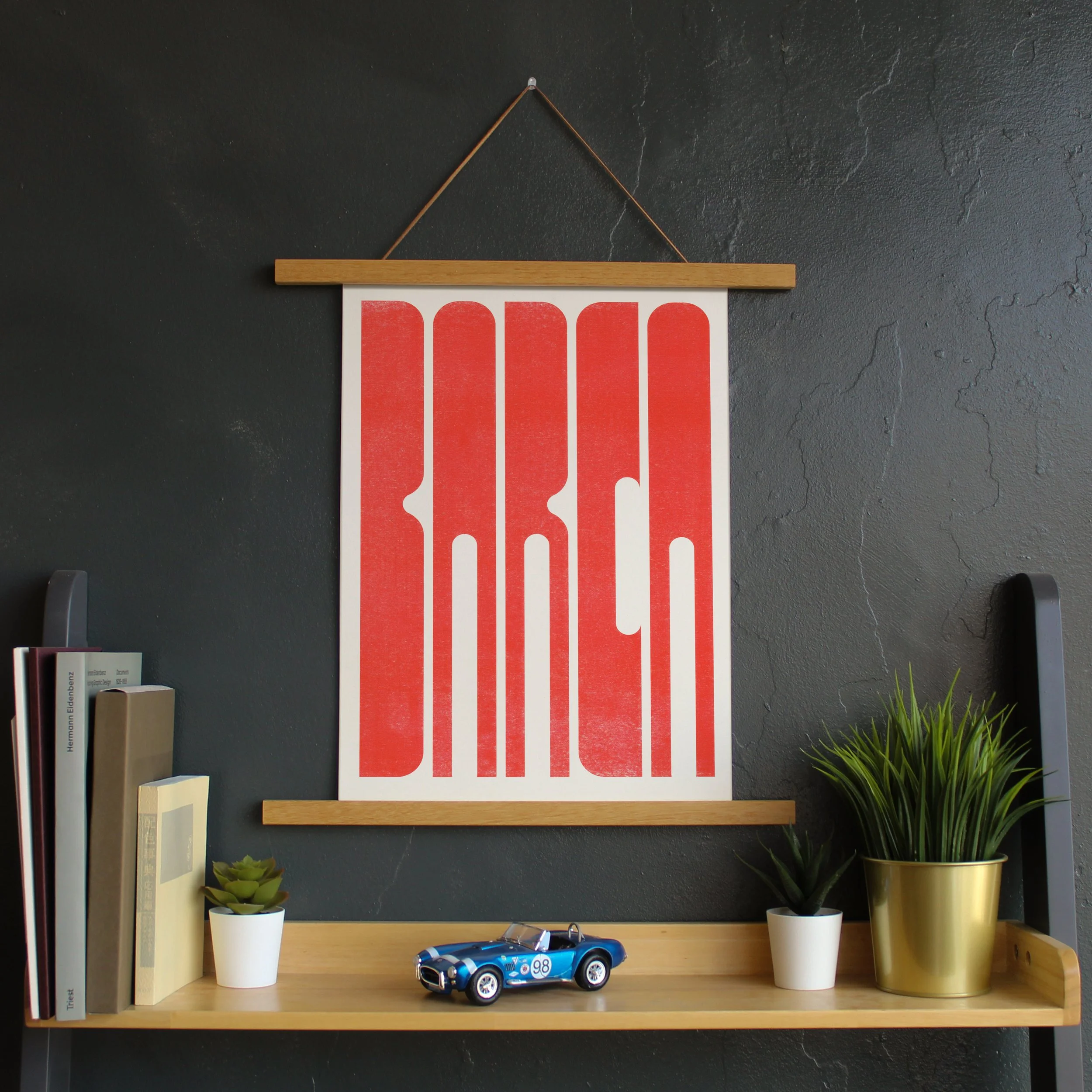 Barca Typography Print