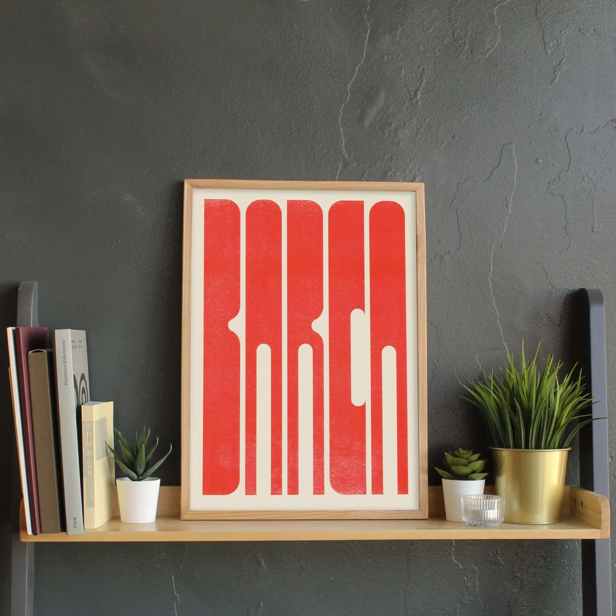 Barca Typography Print