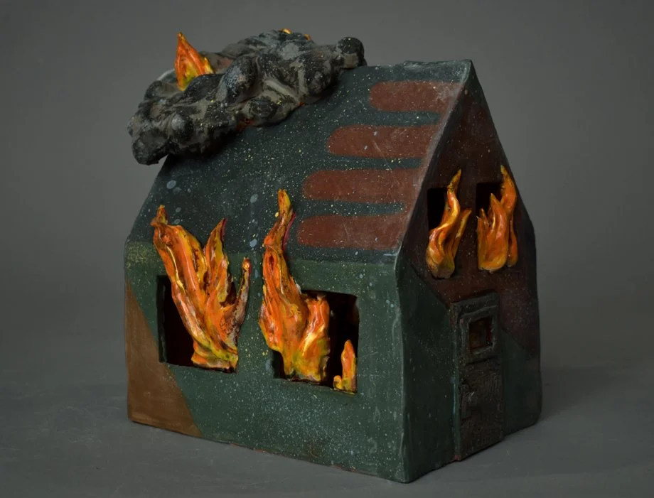 Burning house