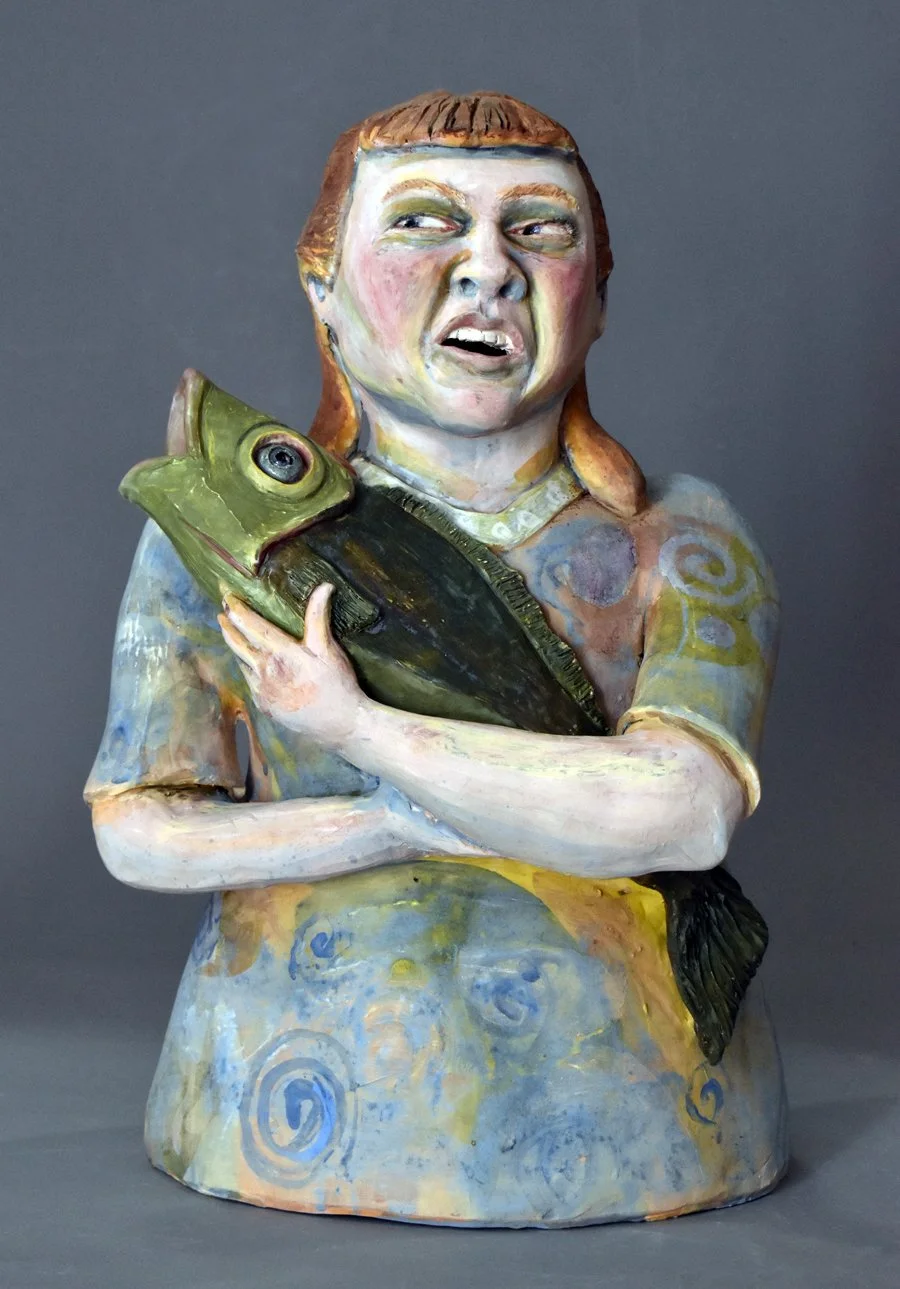 Fish Wife   18"h x 11.5"w x 9"d