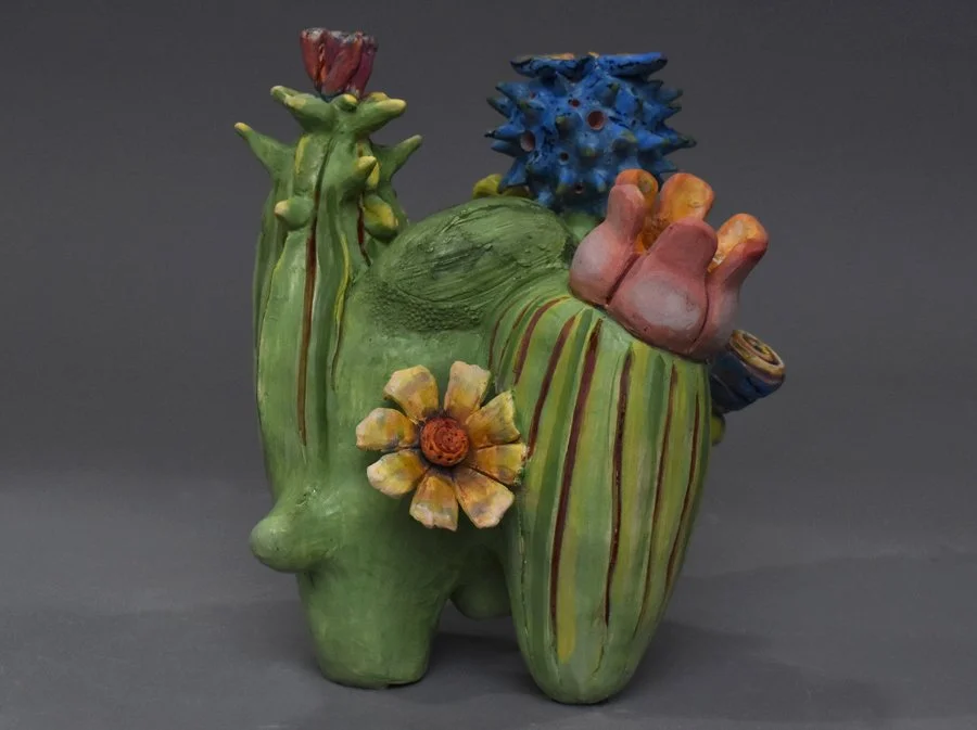 Cactus  10"h x 8"w x 7"d