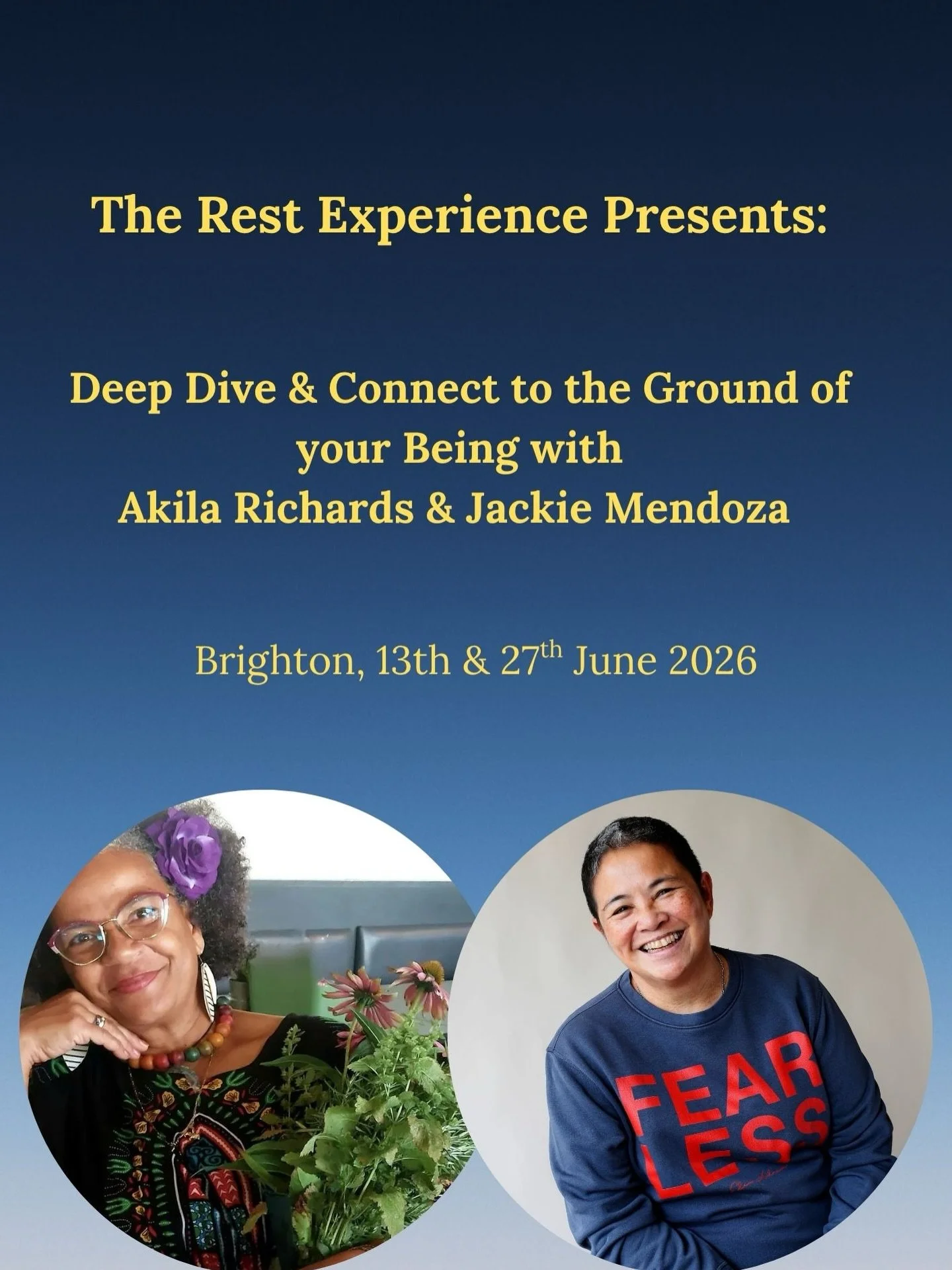 June&rsquo;s lining up to be workshop month for me, and I&rsquo;m delighted to be presenting two alongside @akilamrichards. Akila and I had been visioning a collaboration for a while that weaves her @therestexperience with my Shamanic practices, and 