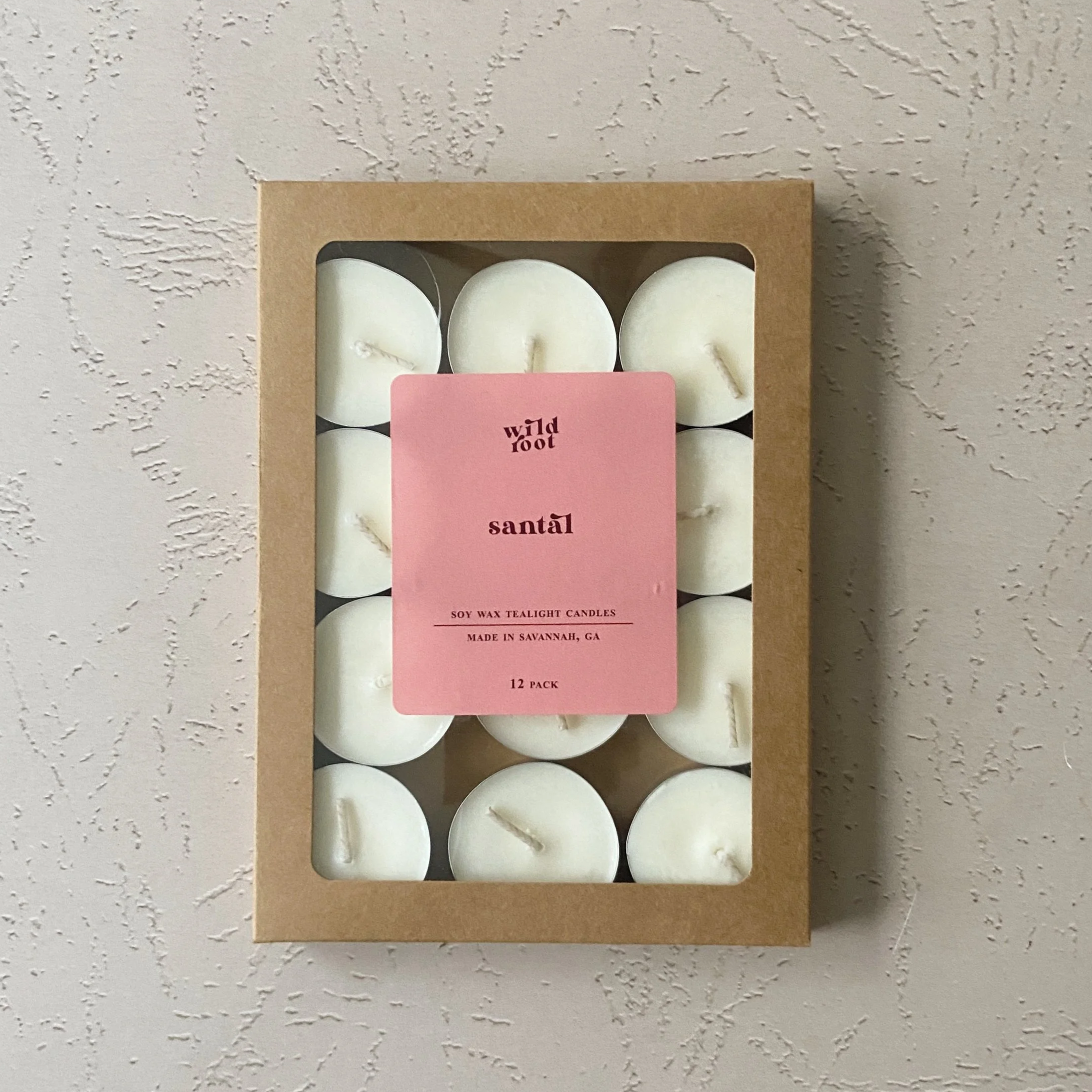 Santal Tealight Candle 12 Pack | Valentine's Day Collection