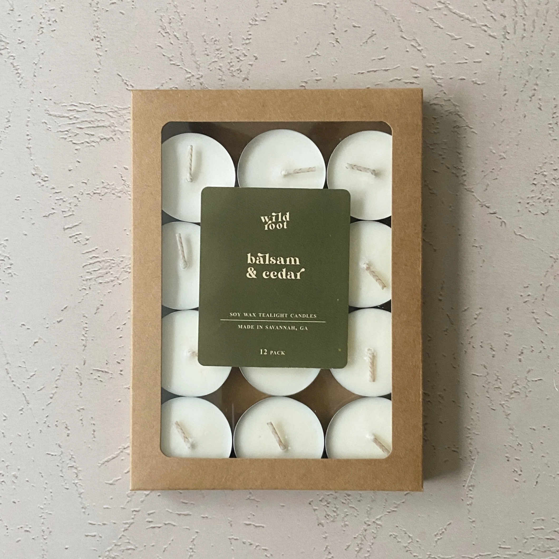 Balsam & Cedar Tealight Candle 12 Pack