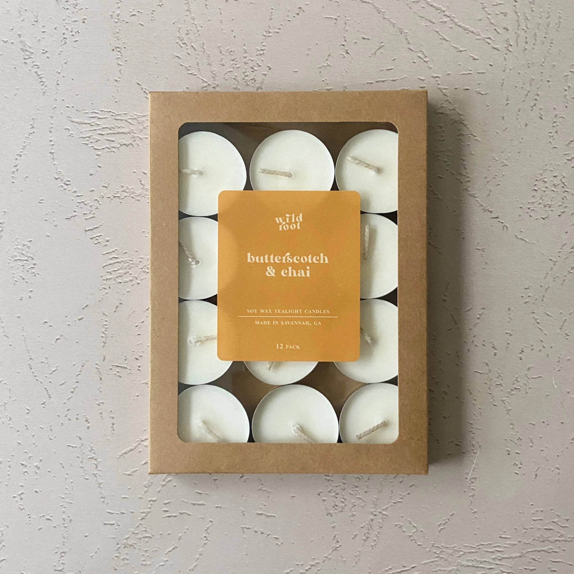 Butterscotch & Chai Tealight Candle 12 Pack