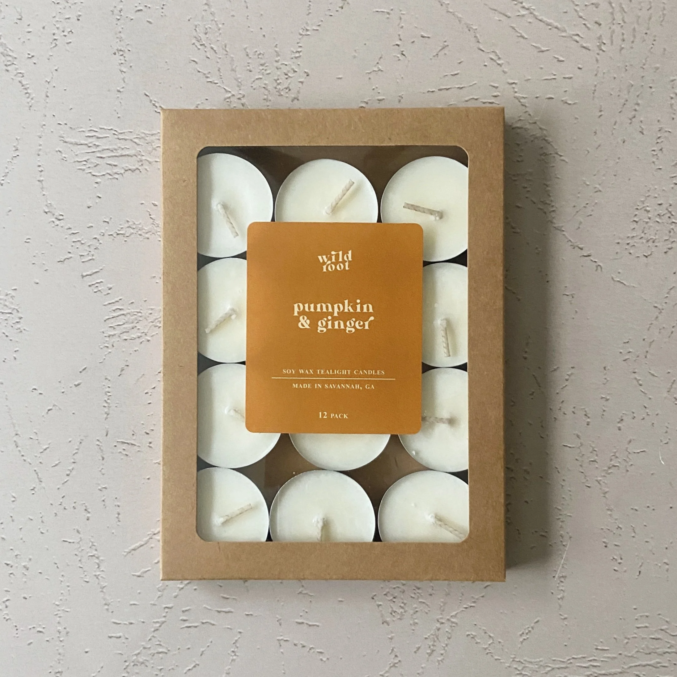 Pumpkin & Ginger Tealight Candle 12 Pack