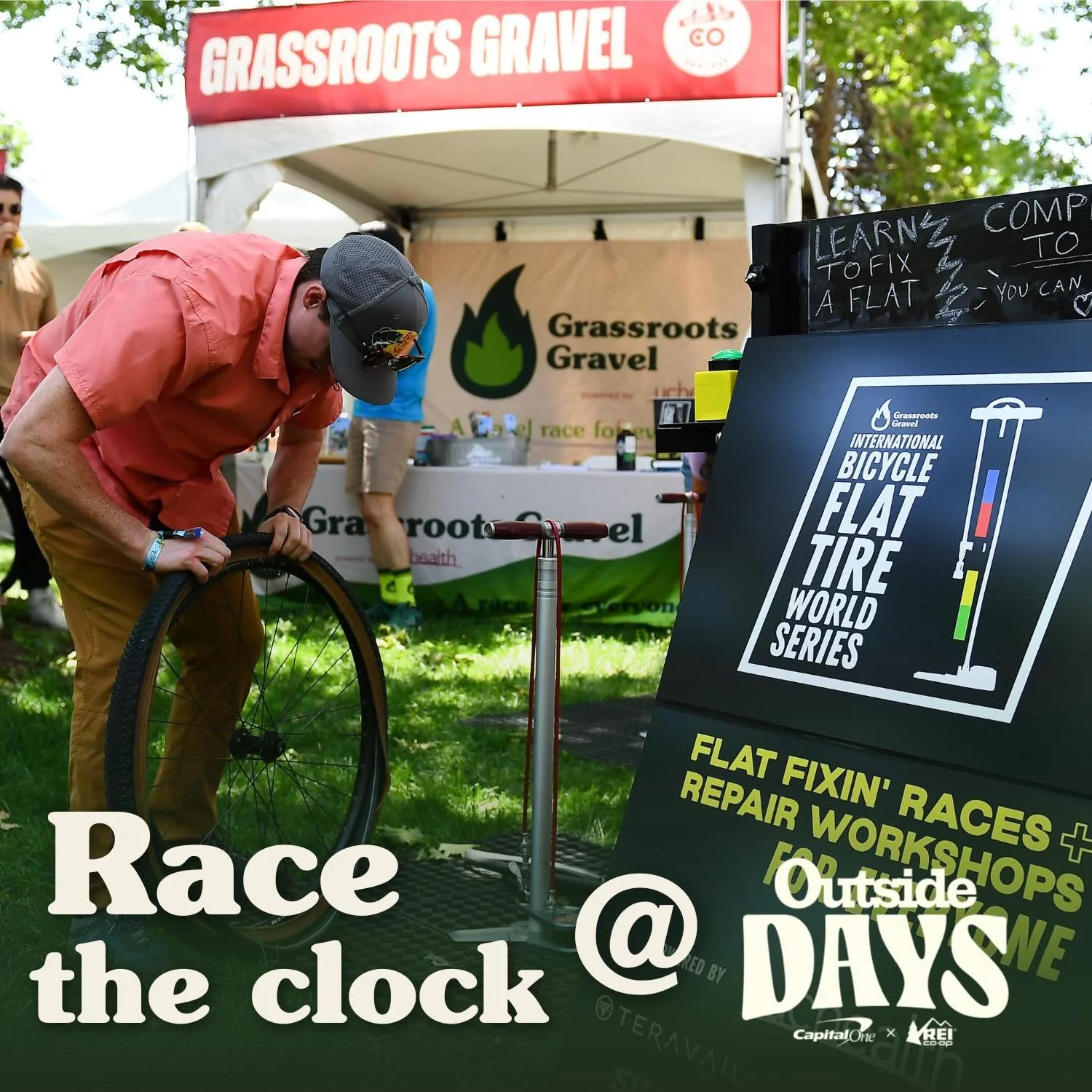 Race the clock or hone your skills in the @flattireworldseries - you could win international flat-fixin&rsquo; glory and prizes from @feedbacksports @silcavelo and @grassrootsgravel
Find us at the @grassrootsgravel booth at Outside Days in Denver thi